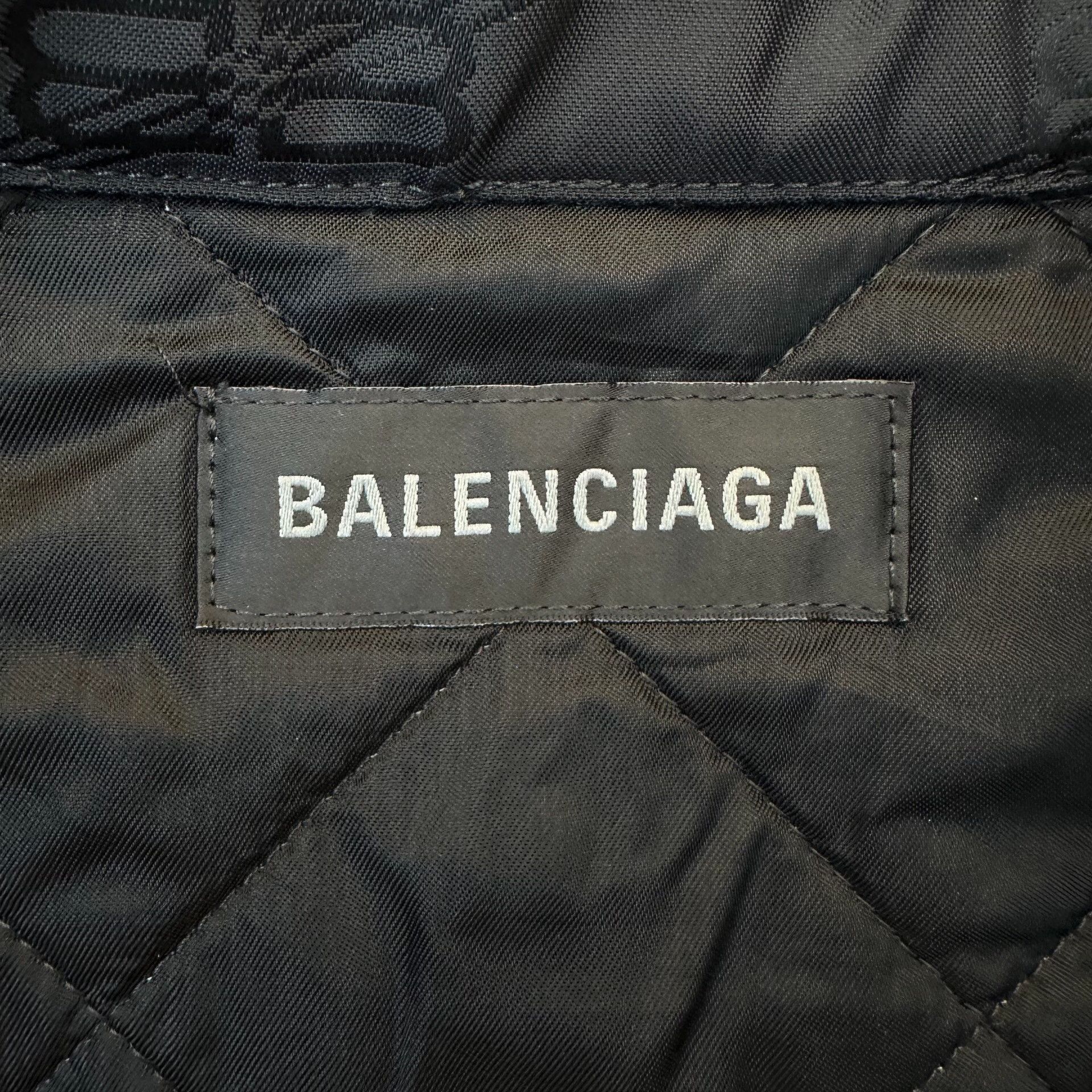 Balenciaga Balenciaga Logo Print Shirt Jacket 48 Size US M / EU 48-50 / 2 - 7 Thumbnail