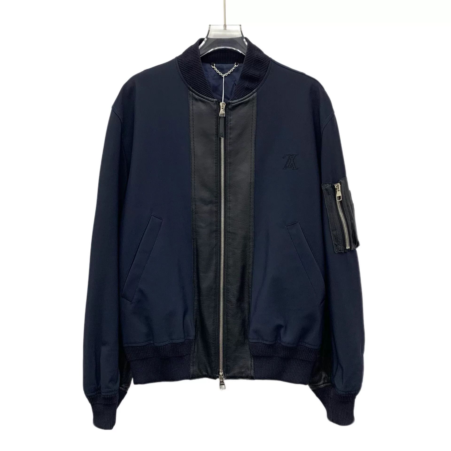 Louis Vuitton Louis Vuitton Leather Trim Bomber Jacket Size 46 Size US S / EU 44-46 / 1 - 2 Thumbnail
