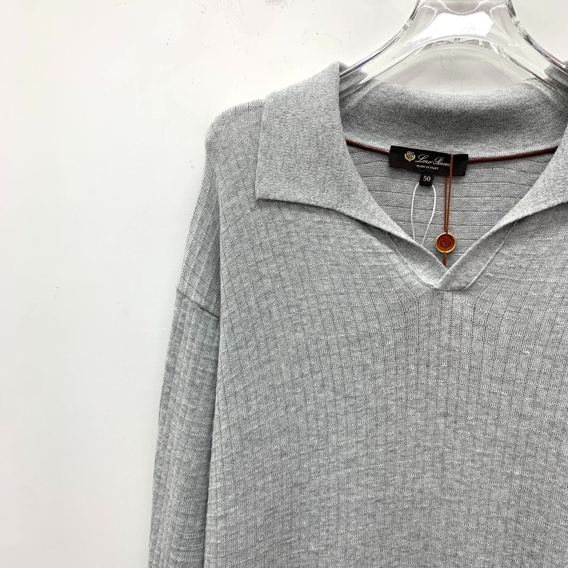 Loro Piana Loro Piana Silk Cotton Knit Polo Size 50 Size US M / EU 48-50 / 2 - 4 Thumbnail