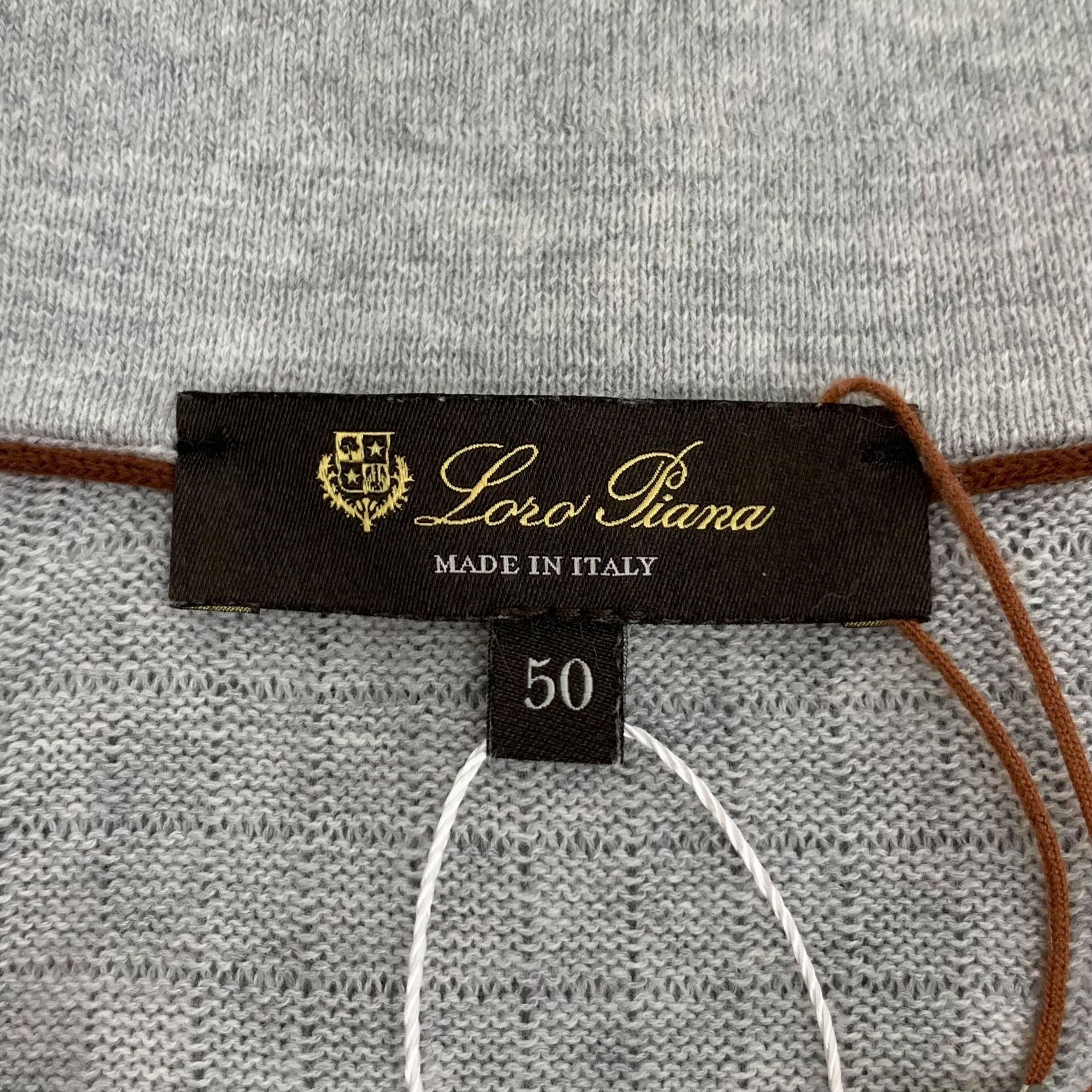 Loro Piana Loro Piana Silk Cotton Knit Polo Size 50 Size US M / EU 48-50 / 2 - 6 Thumbnail