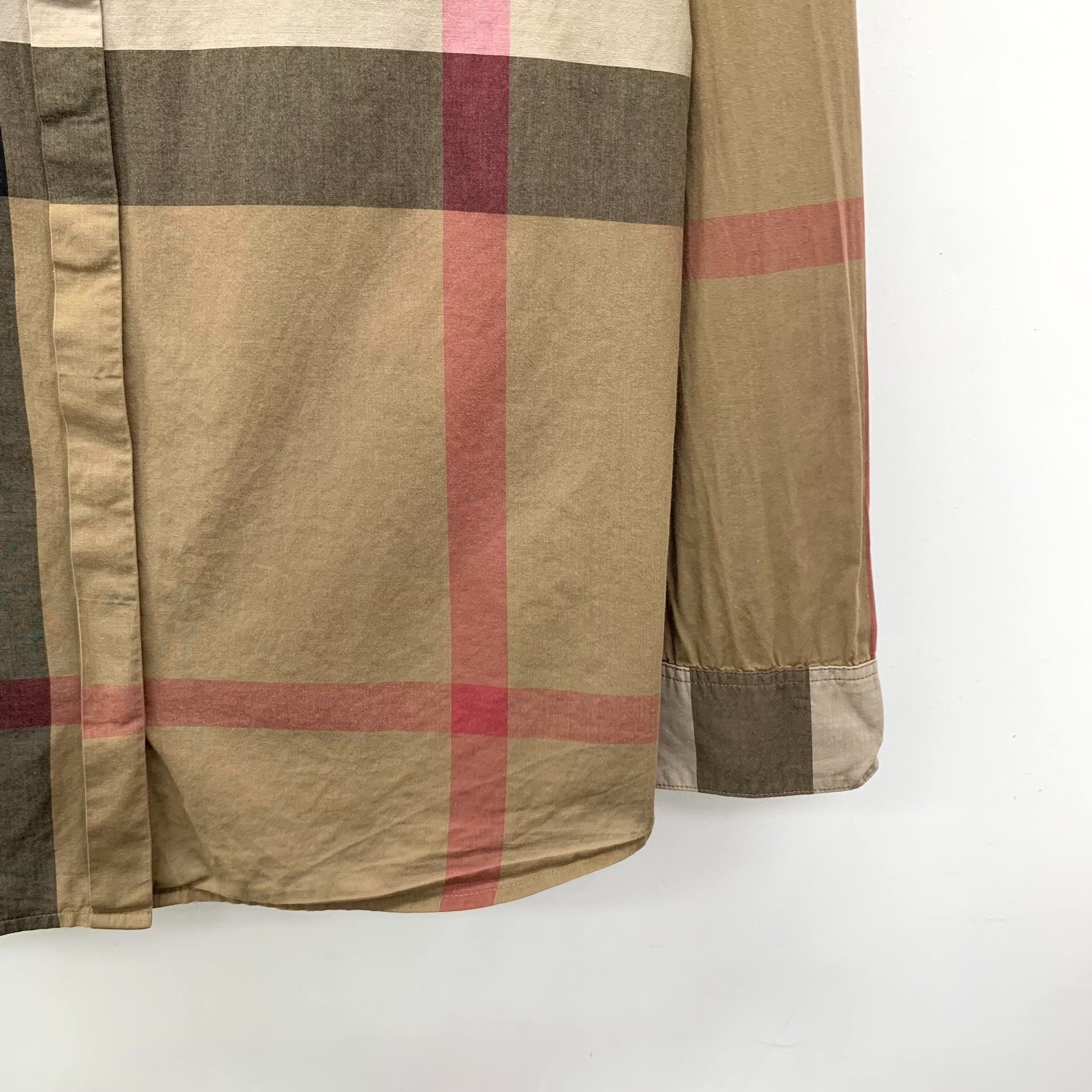 Burberry Burberry Colorblock Check Cotton Shirt XS Size US XS / EU 42 / 0 - 5 Thumbnail