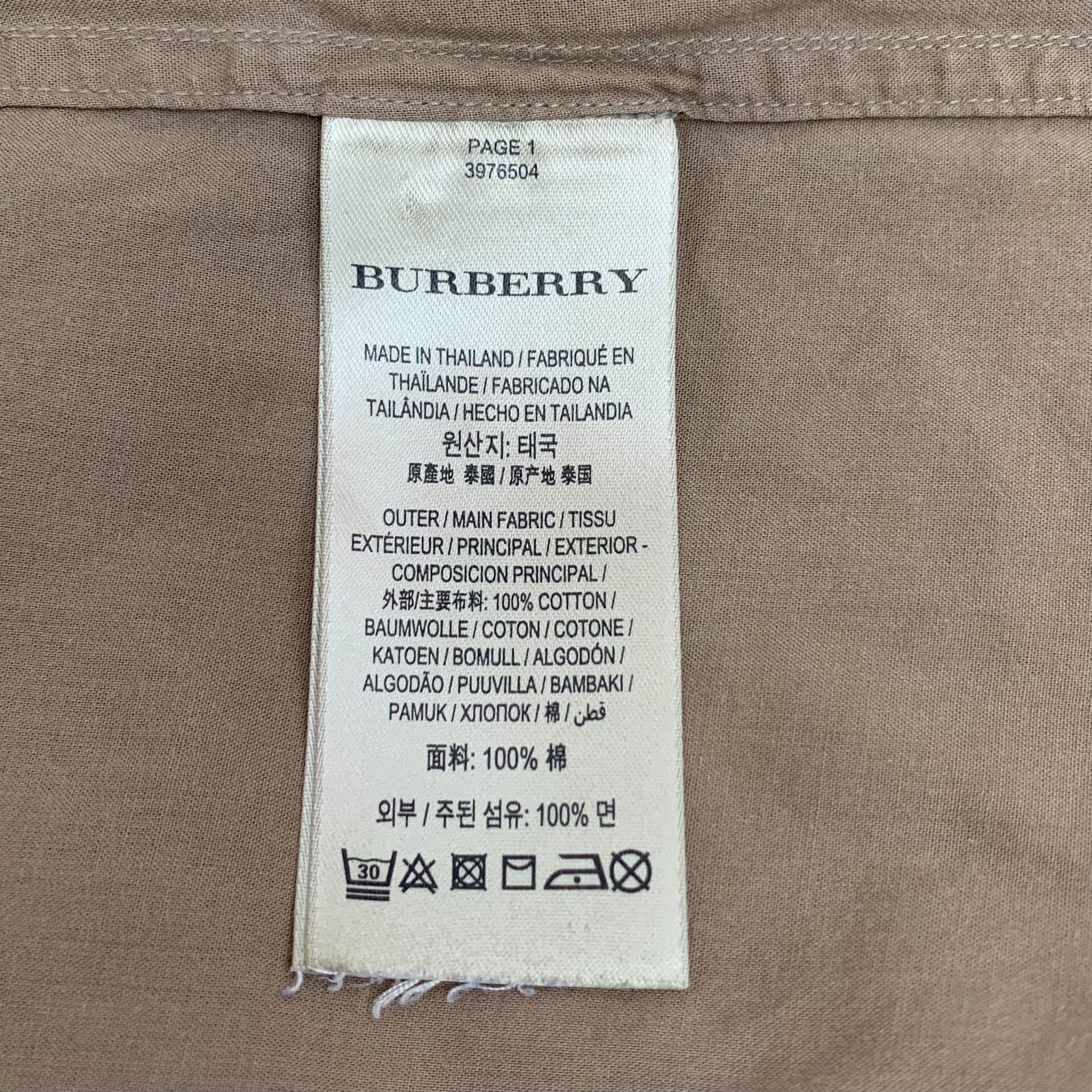 Burberry Burberry Colorblock Check Cotton Shirt XS Size US XS / EU 42 / 0 - 7 Thumbnail