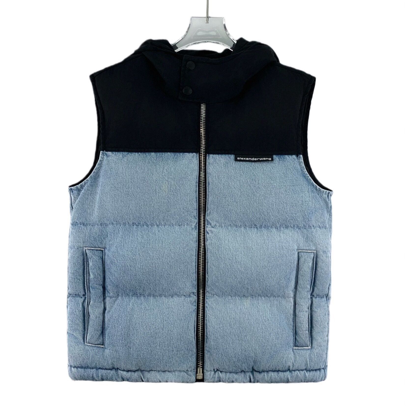 Alexander Wang Alexander Wang Two-Tone Hooded Denim Vest S Size US S / EU 44-46 / 1 - 2 Thumbnail