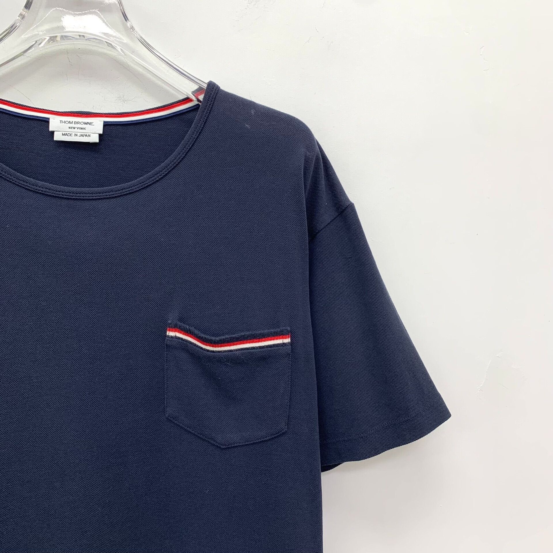 Thom Browne Thom Browne Striped Pocket T-Shirt Size 2 Size US M / EU 48-50 / 2 - 4 Thumbnail