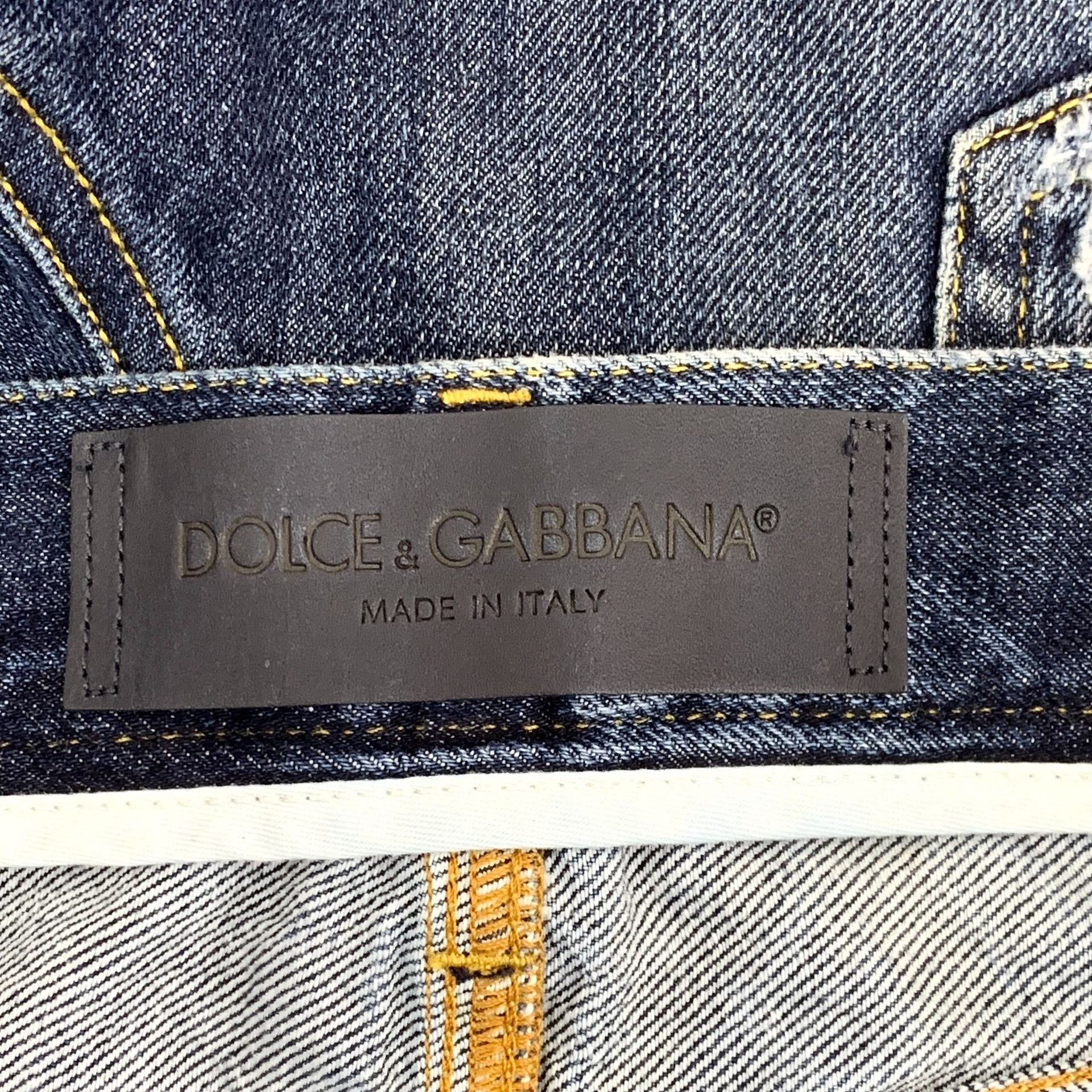 Dolce & Gabbana Dolce & Gabbana Distressed 10 Gold Jeans Size 30 Size US 30 / EU 46 - 8 Thumbnail