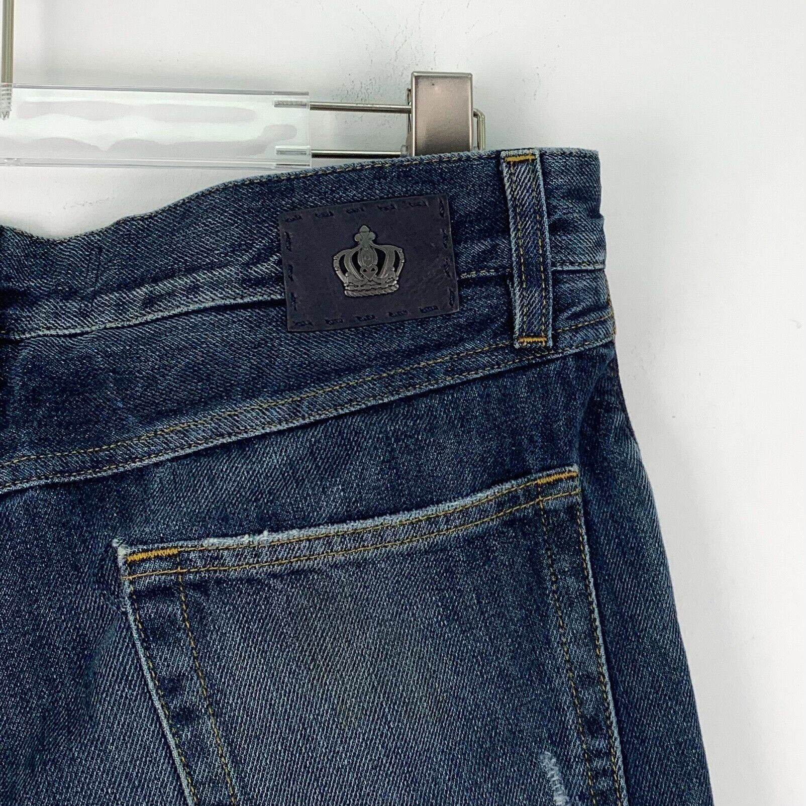 Dolce & Gabbana Dolce & Gabbana Distressed 10 Gold Jeans Size 30 Size US 30 / EU 46 - 6 Thumbnail