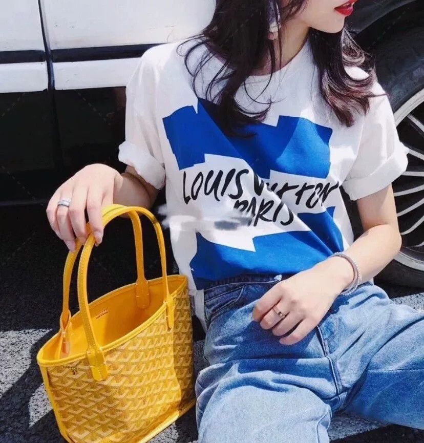 Louis Vuitton Louis Vuitton Blue Block Graphic Logo T-Shirt XS Size US XS / EU 42 / 0 - 10 Thumbnail