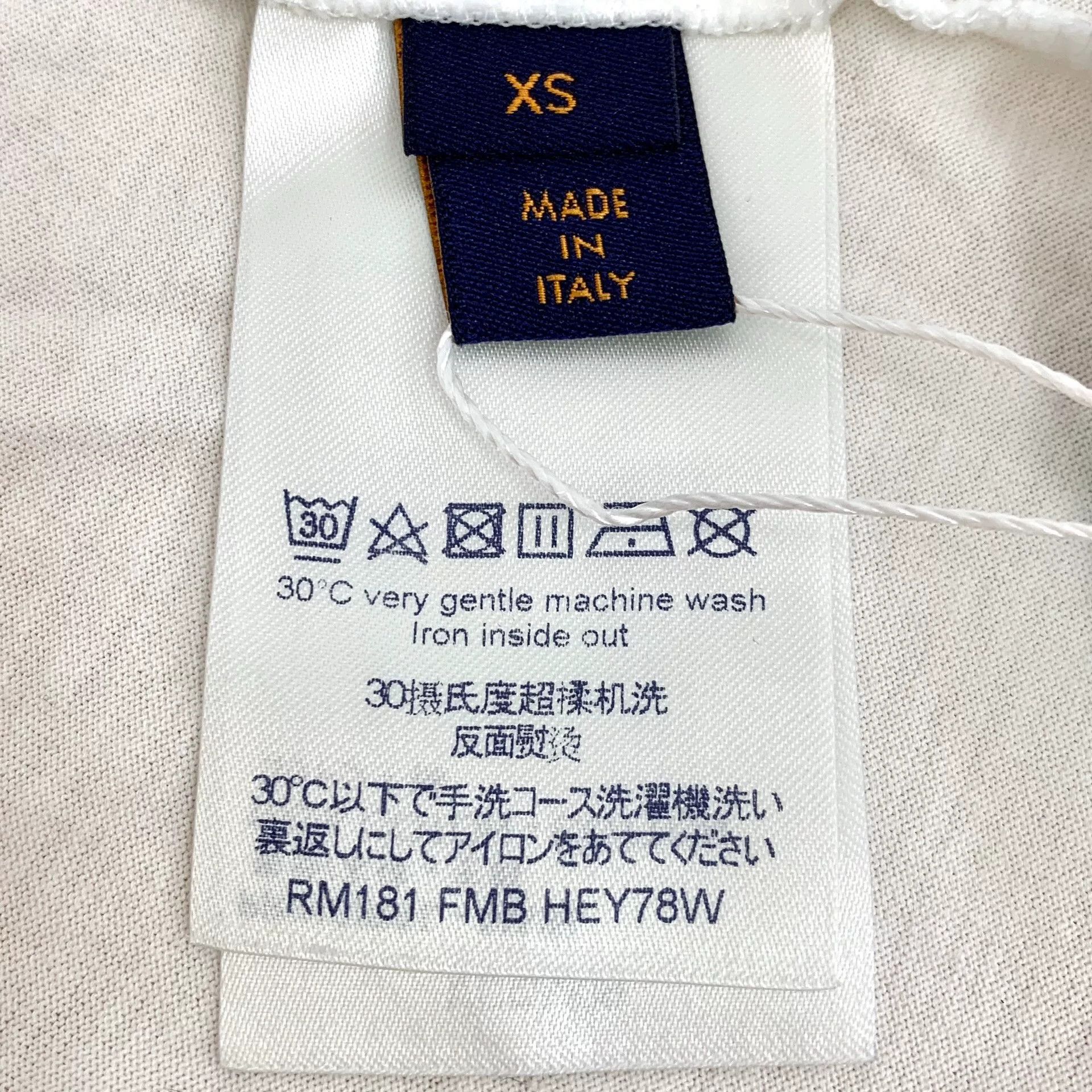 Louis Vuitton Louis Vuitton Blue Block Graphic Logo T-Shirt XS Size US XS / EU 42 / 0 - 8 Thumbnail
