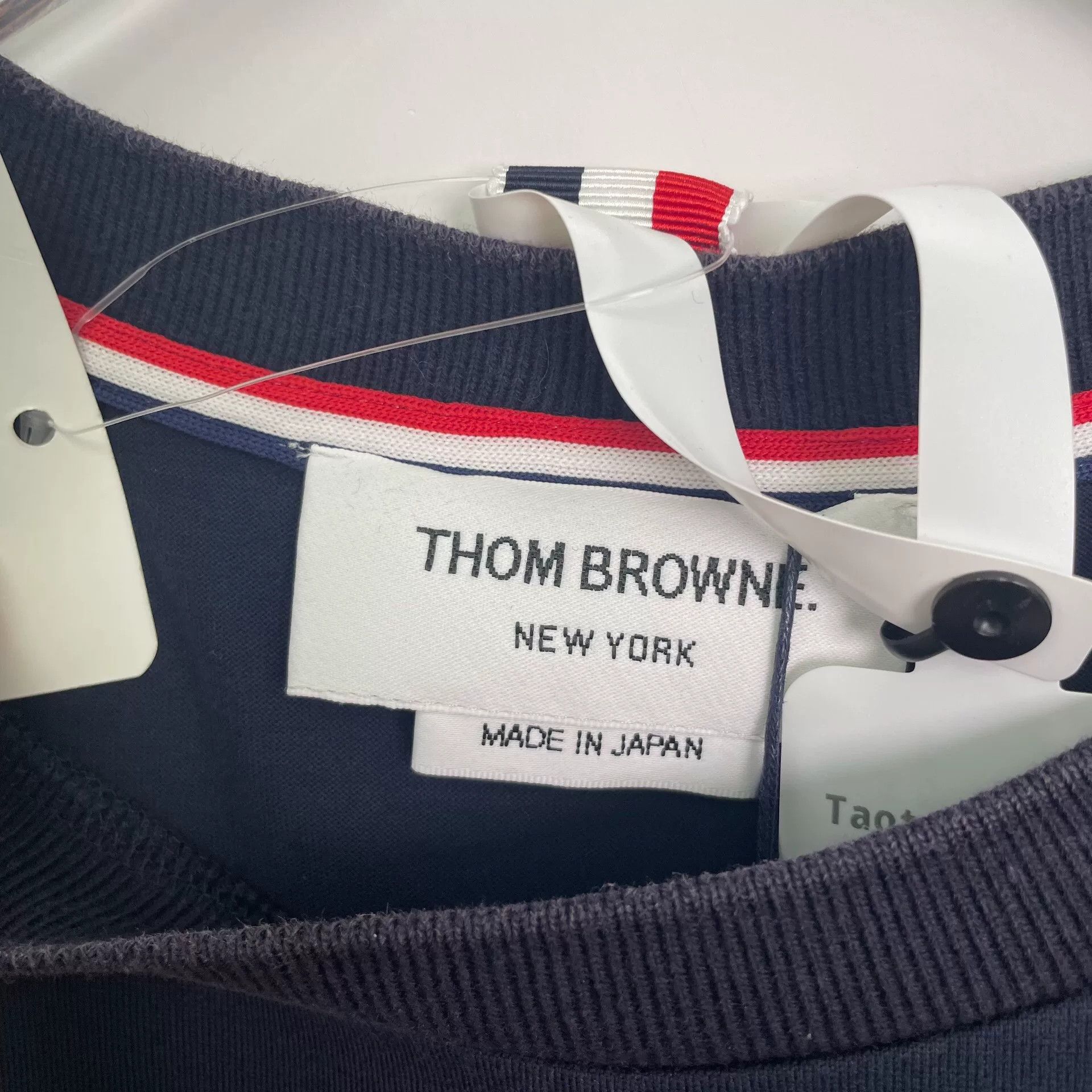 Thom Browne Thom Browne Navy Blue Cotton T-Shirt Size 0 Size US XS / EU 42 / 0 - 7 Thumbnail