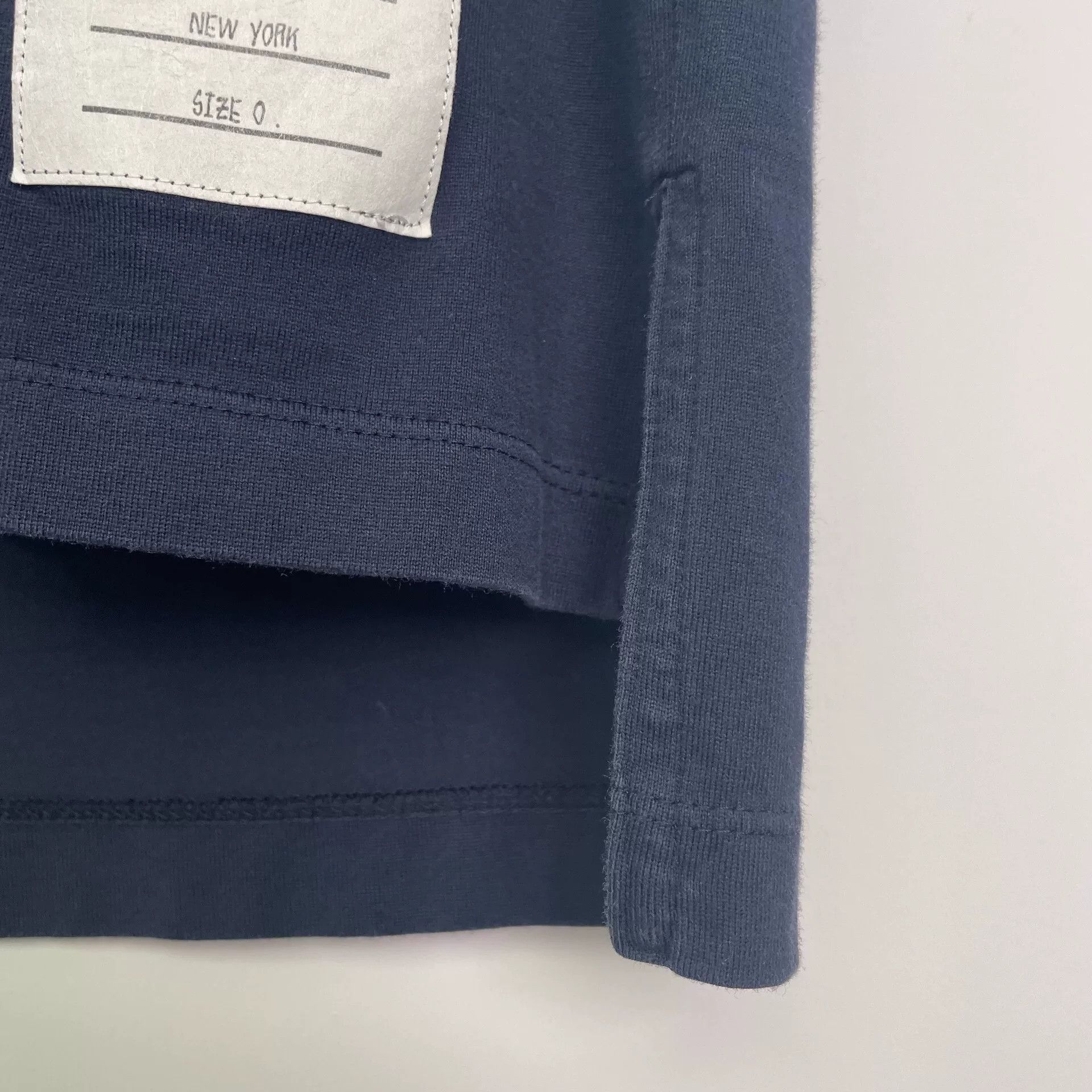 Thom Browne Thom Browne Navy Blue Cotton T-Shirt Size 0 Size US XS / EU 42 / 0 - 5 Thumbnail
