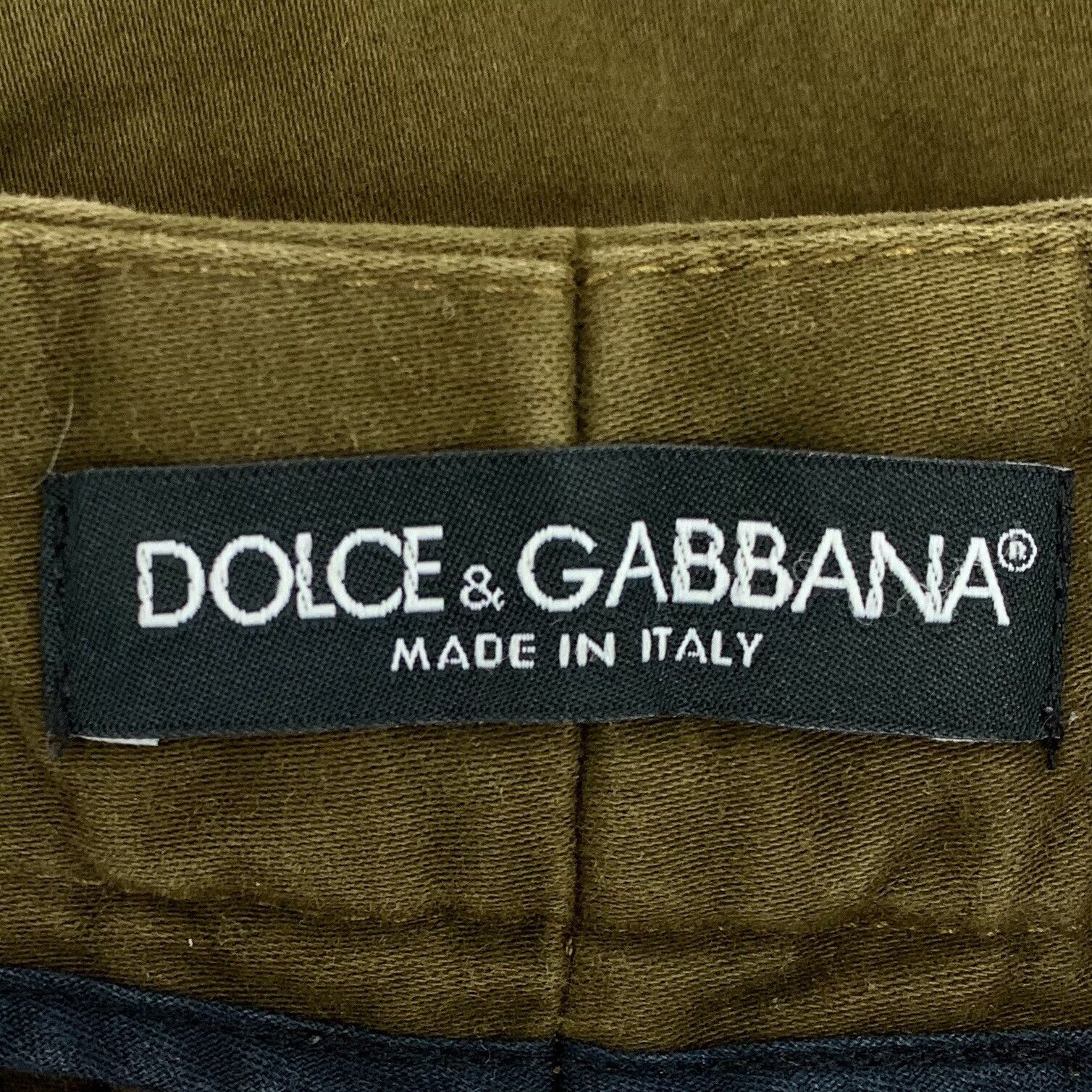 Dolce & Gabbana Dolce & Gabbana Green Cotton Casual Pants US 28 Size US 28 / EU 44 - 6 Thumbnail