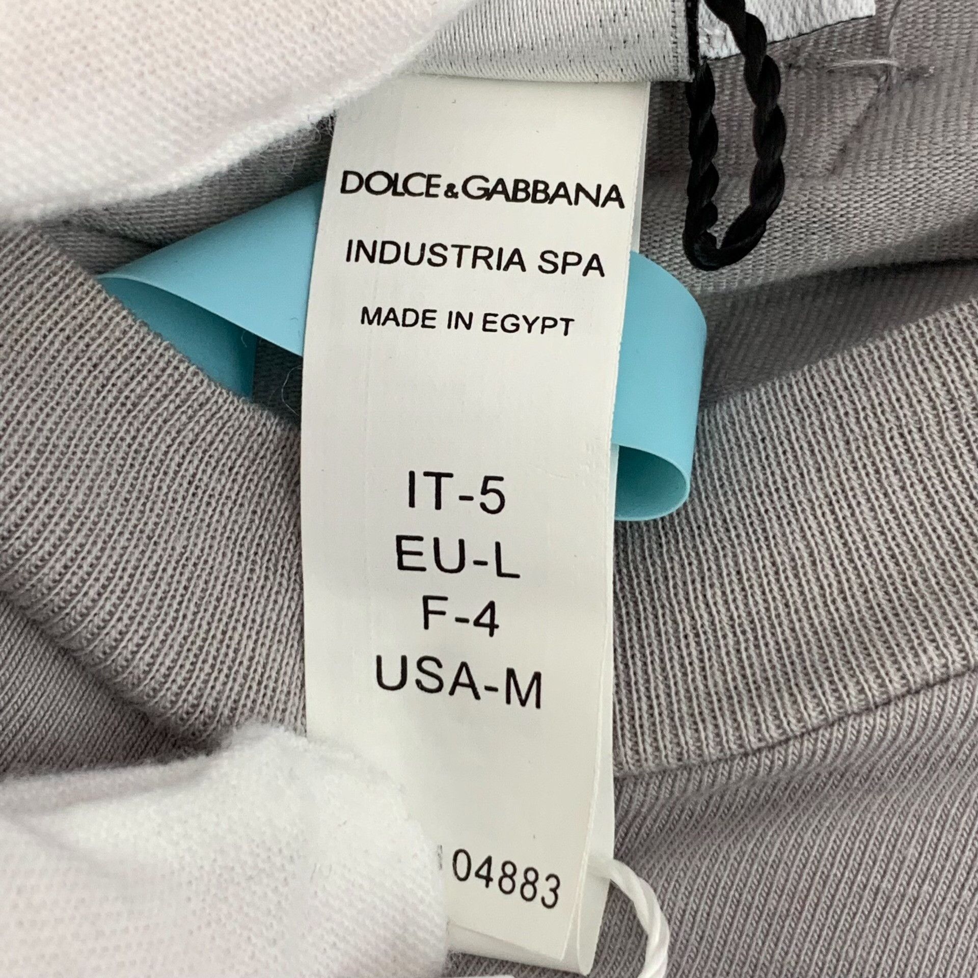 Dolce & Gabbana Dolce & Gabbana Stripe Trim Cotton T-Shirt L Size US L / EU 52-54 / 3 - 7 Thumbnail