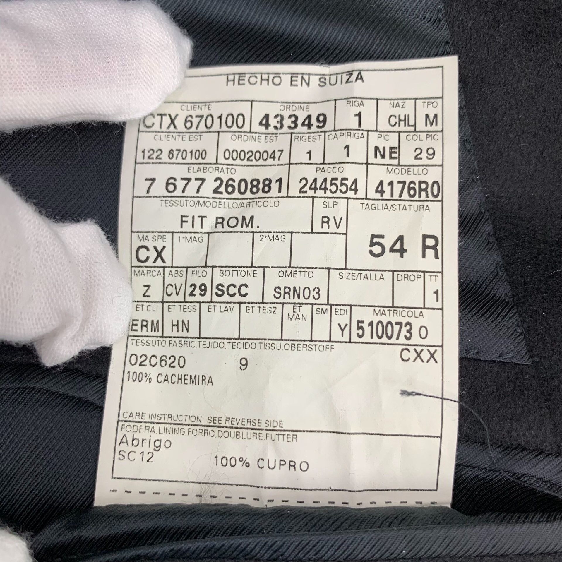 Z Zegna Zegna Cashmere Double Breasted Coat Size 54 Size US L / EU 52-54 / 3 - 9 Thumbnail