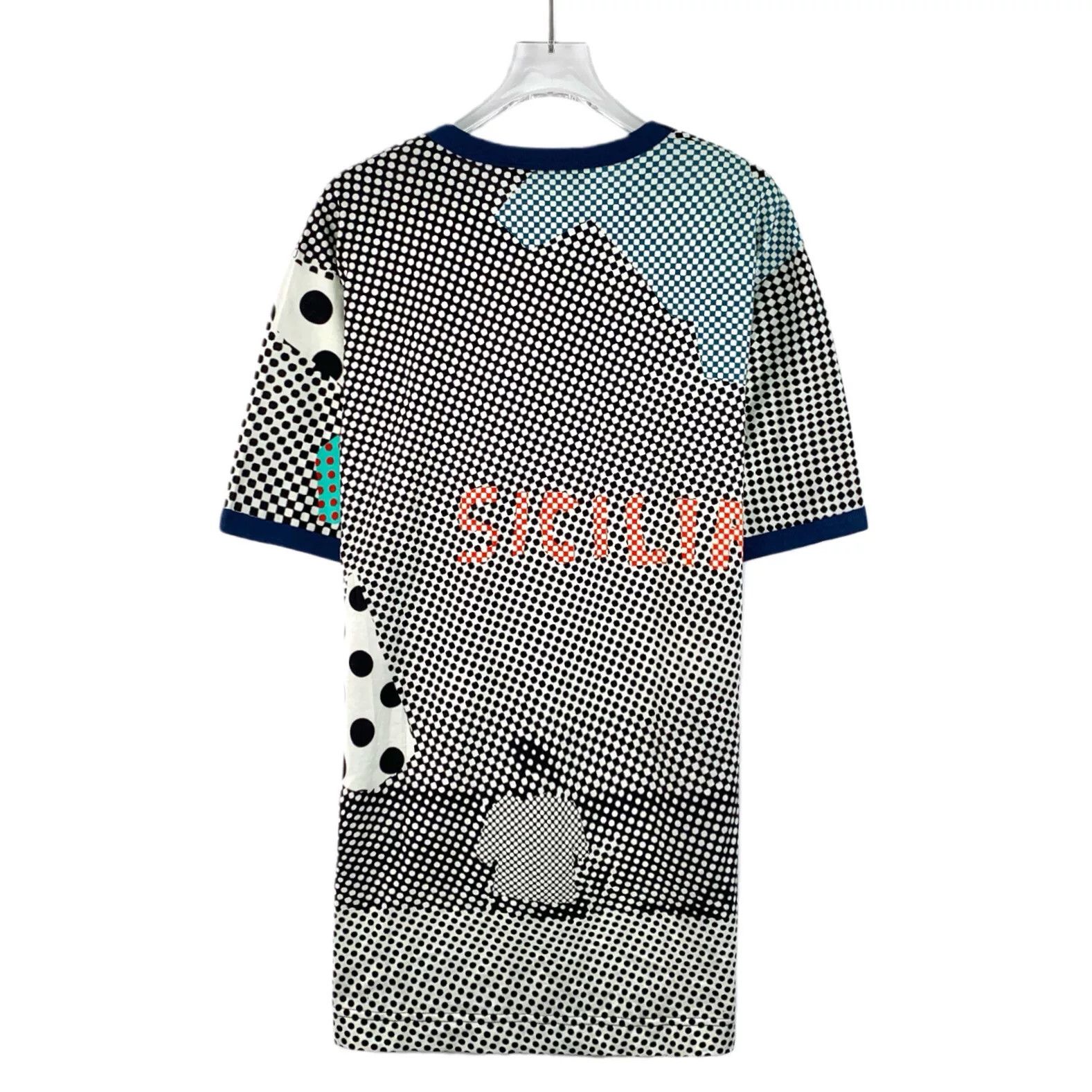 Dolce & Gabbana Dolce & Gabbana Polka Dot Sicilia Print T-Shirt Size 54 Size US L / EU 52-54 / 3 - 3 Thumbnail