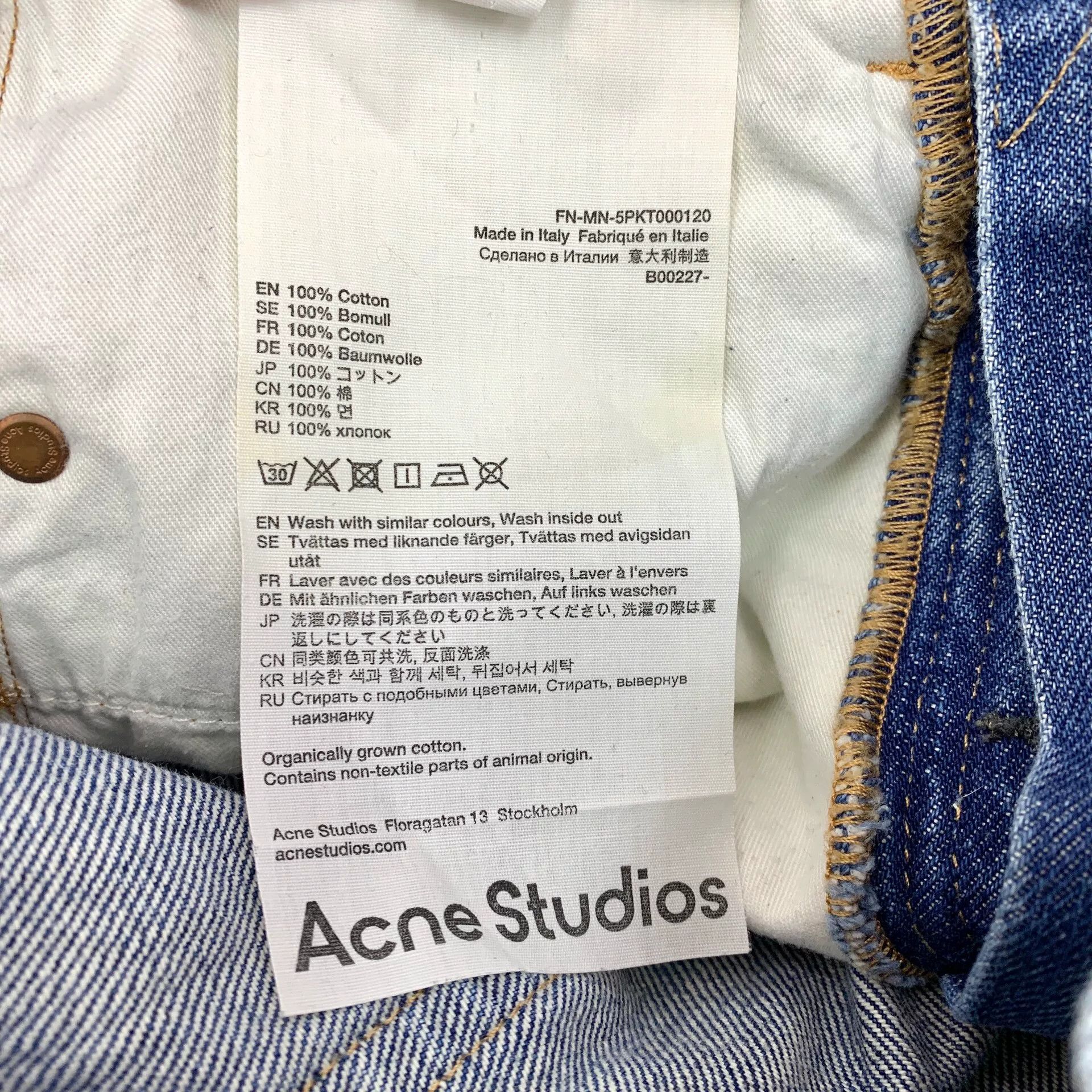 Acne Studios Acne Studios Graffiti Print Denim Jeans 26 Size US 26 / EU 42 - 10 Thumbnail
