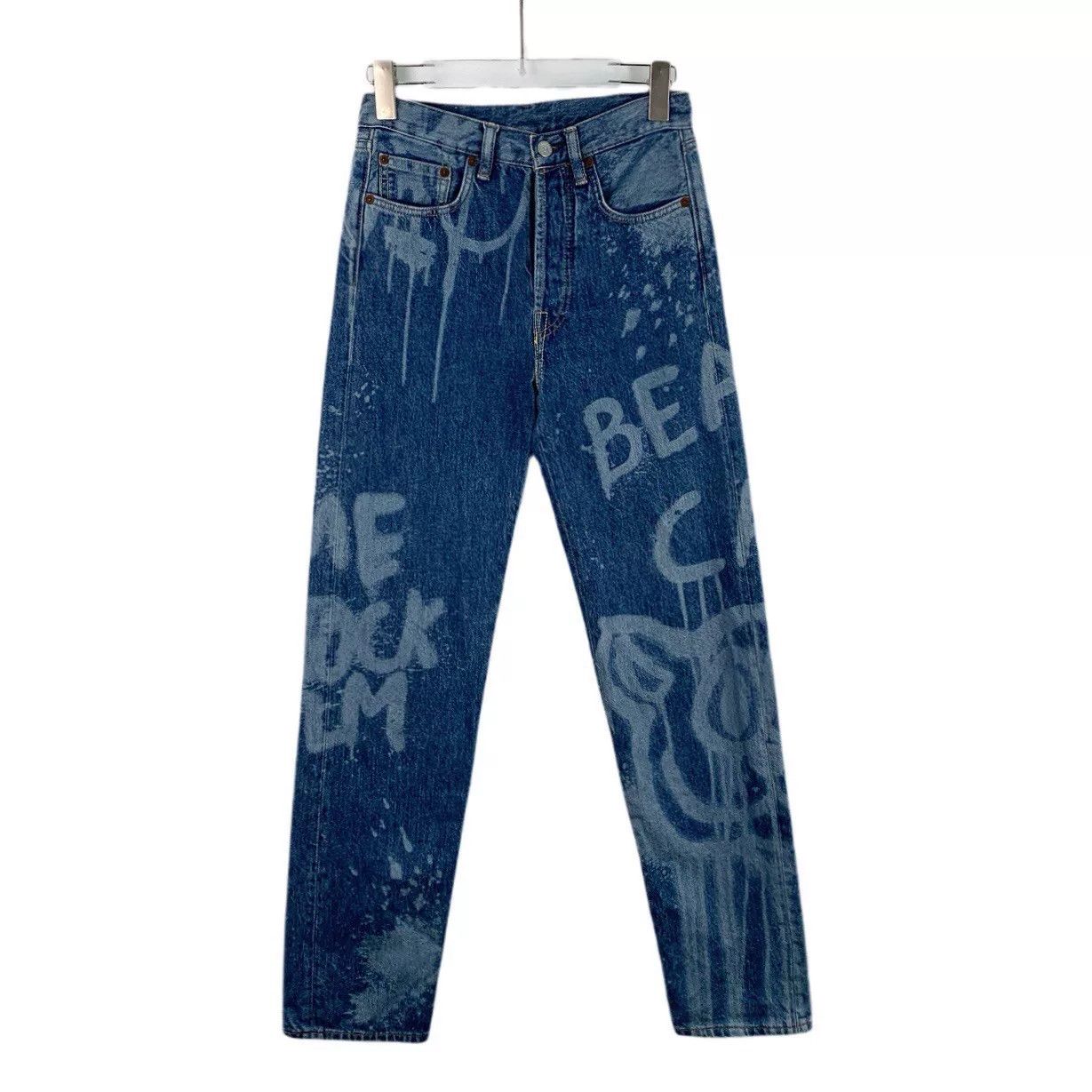 Acne Studios Acne Studios Graffiti Print Denim Jeans 26 Size US 26 / EU 42 - 2 Thumbnail