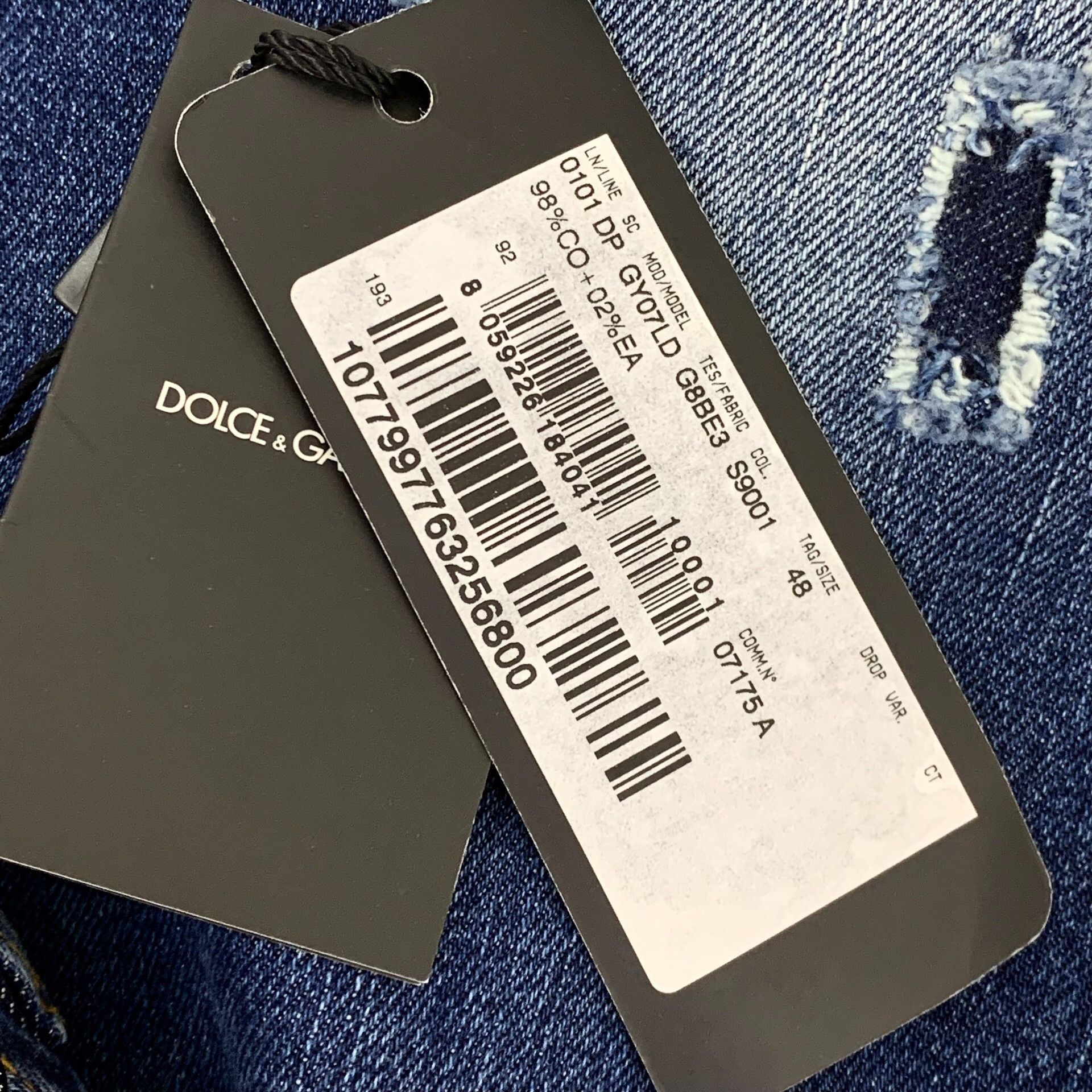 Dolce & Gabbana Dolce & Gabbana Distressed Skinny Jeans Size 48 Size US 32 / EU 48 - 10 Thumbnail