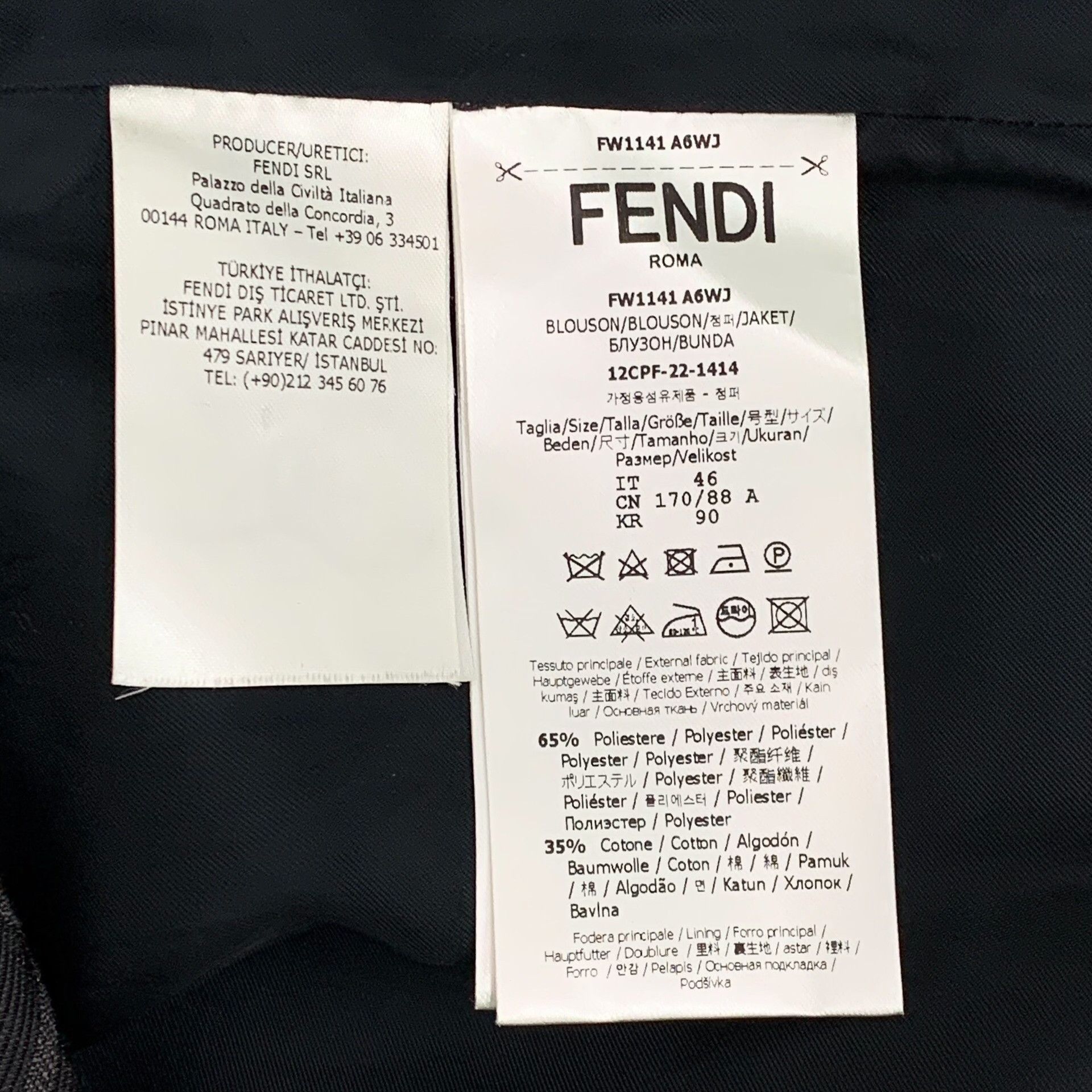 Fendi Fendi FF Monogram Logo Shirt Size 46 Size US S / EU 44-46 / 1 - 7 Thumbnail