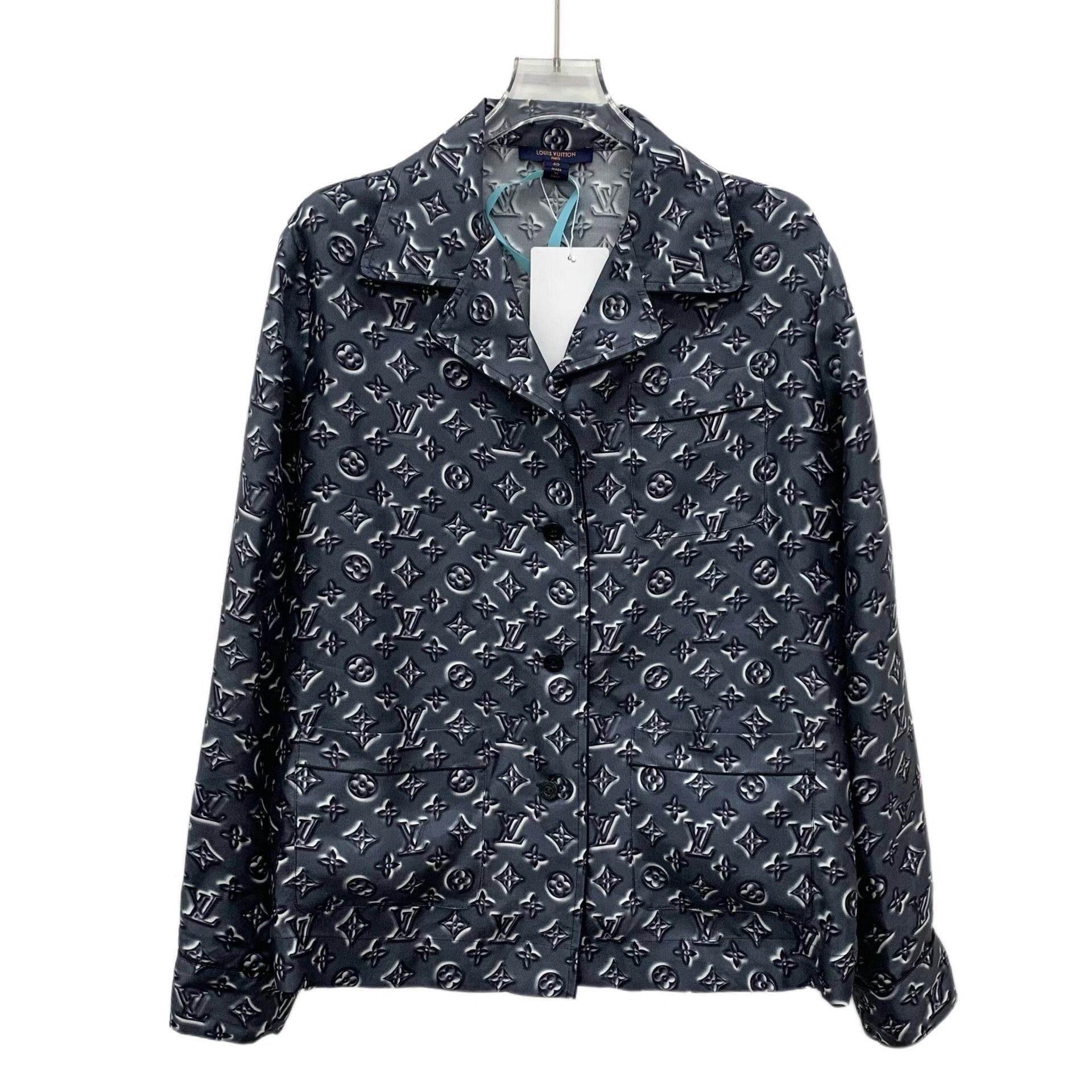 Louis Vuitton Louis Vuitton Monogram Silk Shirt 40 Size US M / EU 48-50 / 2 - 2 Thumbnail