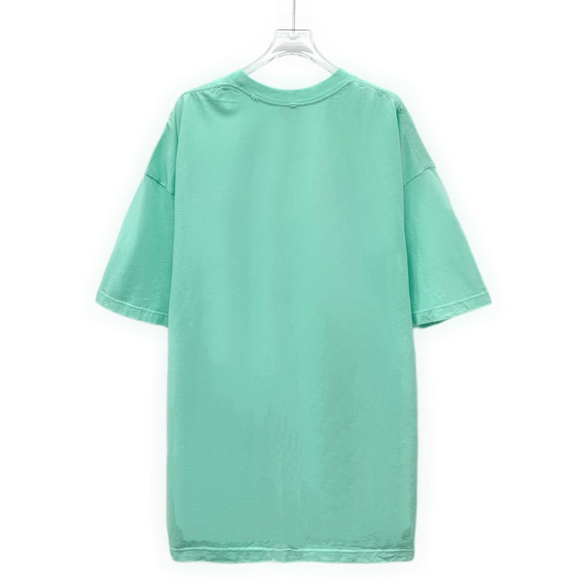 Balenciaga Balenciaga Distressed Embroidered Logo T-Shirt US L Size US L / EU 52-54 / 3 - 3 Thumbnail