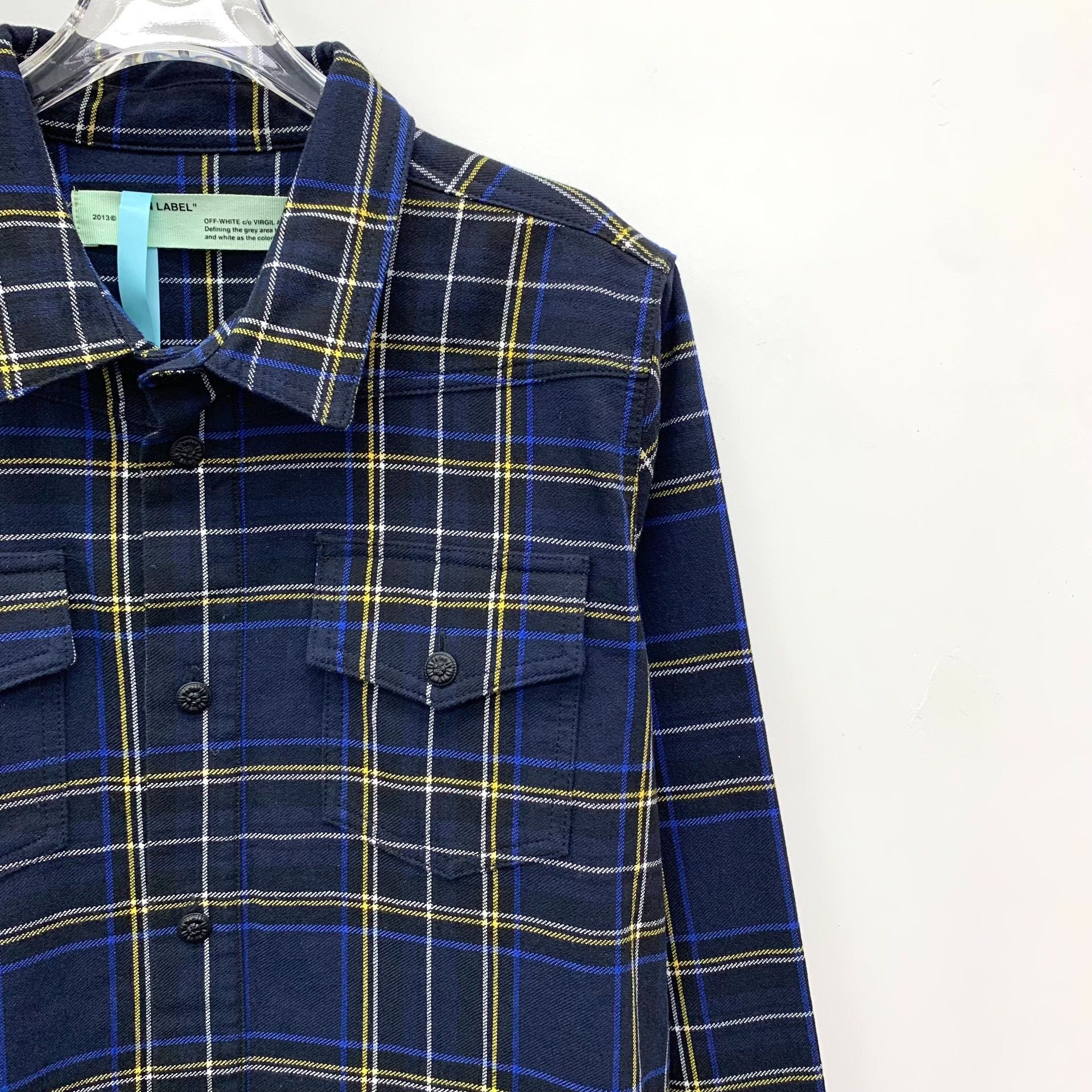 Off-White Off-White Plaid Arrow Logo Shirt Size S Size US S / EU 44-46 / 1 - 4 Thumbnail