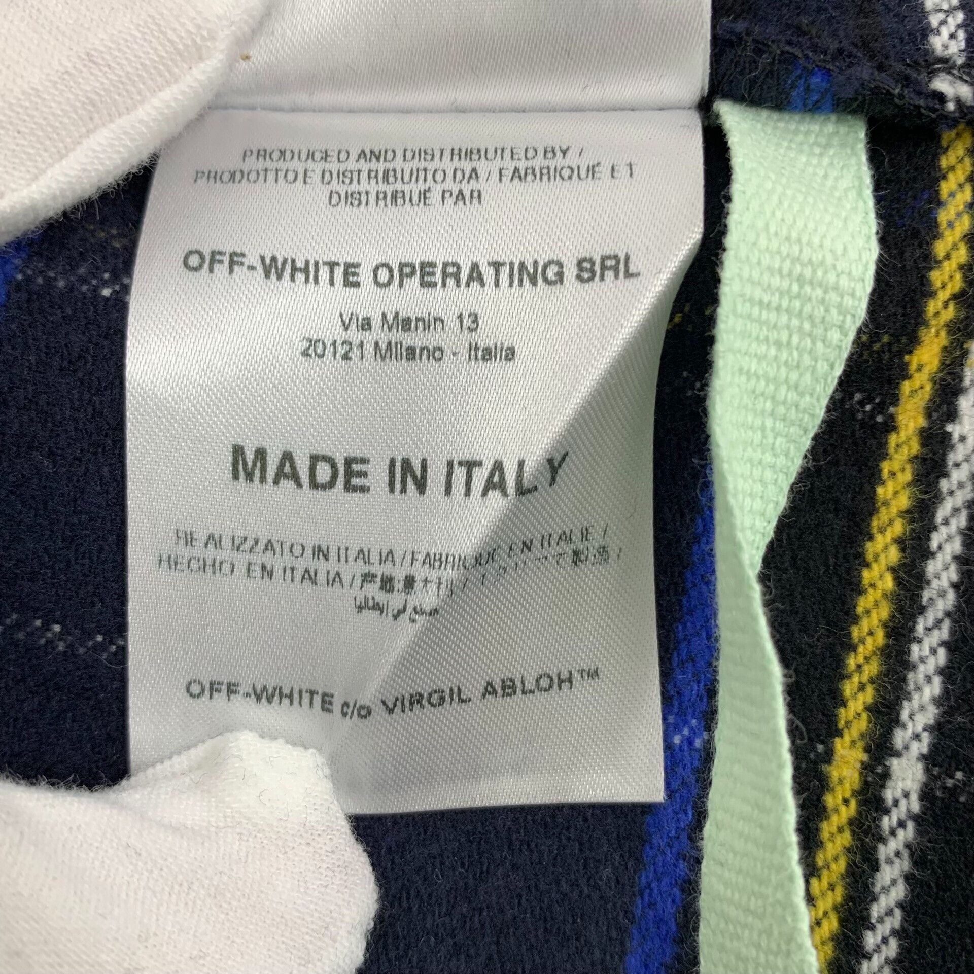 Off-White Off-White Plaid Arrow Logo Shirt Size S Size US S / EU 44-46 / 1 - 9 Thumbnail