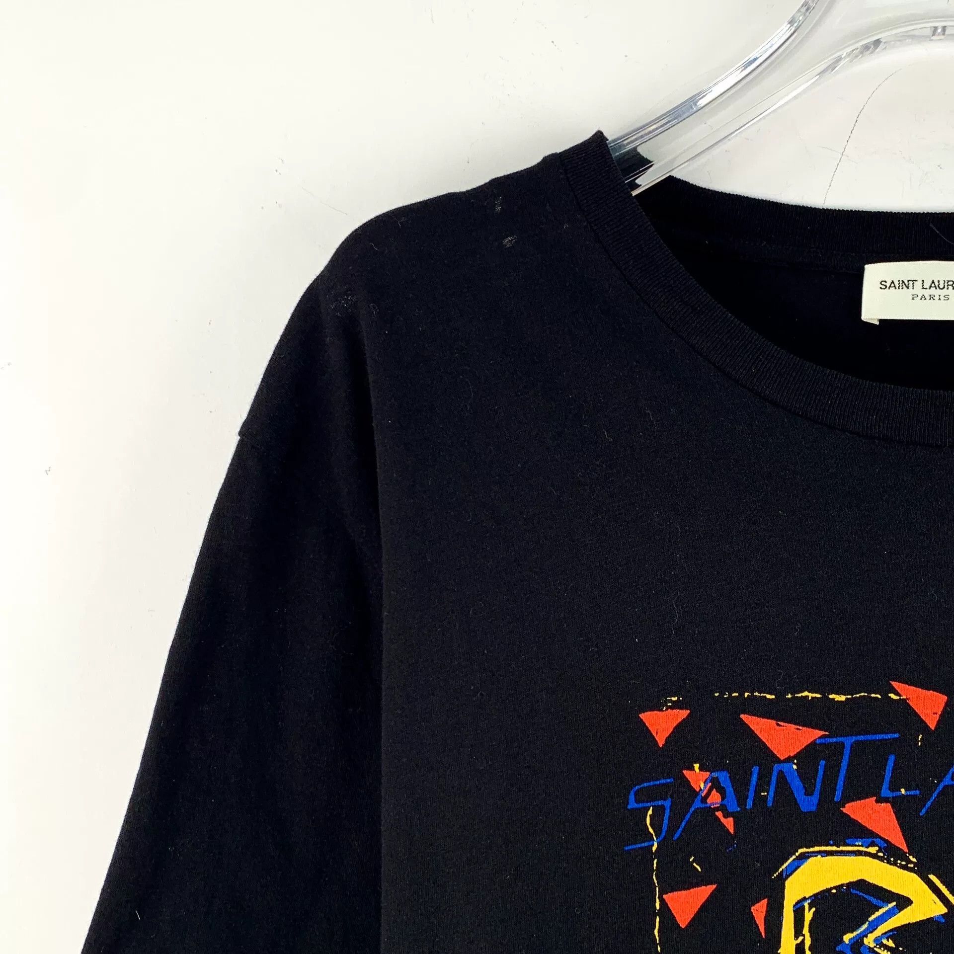 Saint Laurent Paris Saint Laurent Heart Graphic T-Shirt L Size US L / EU 52-54 / 3 - 4 Thumbnail