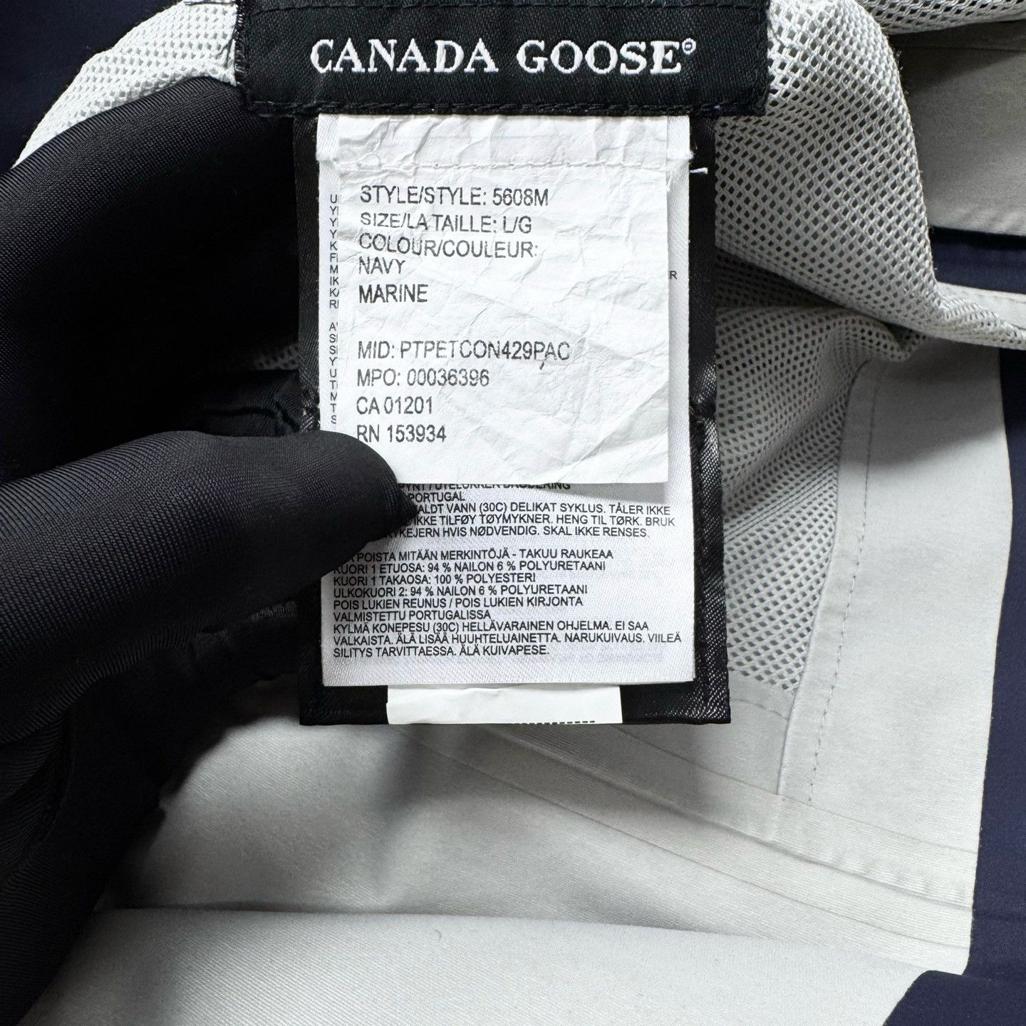 Canada Goose Canada Goose Navy Patch Logo Light Jacket Size L Size US L / EU 52-54 / 3 - 8 Thumbnail