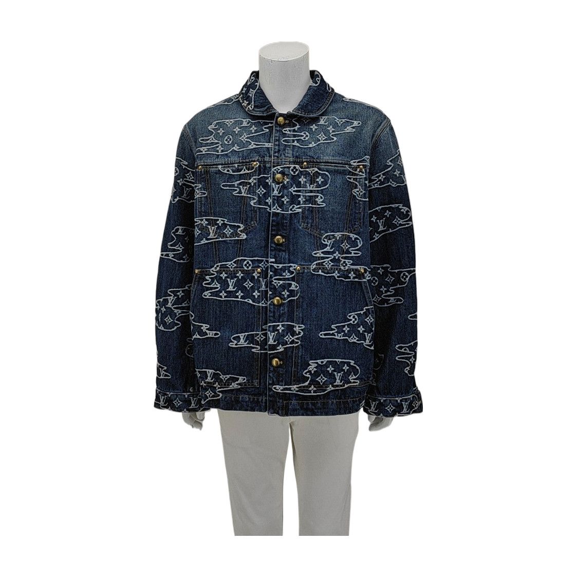 Louis Vuitton Louis Vuitton Monogram Denim Jacket Size 52 Size US L / EU 52-54 / 3 - 2 Thumbnail
