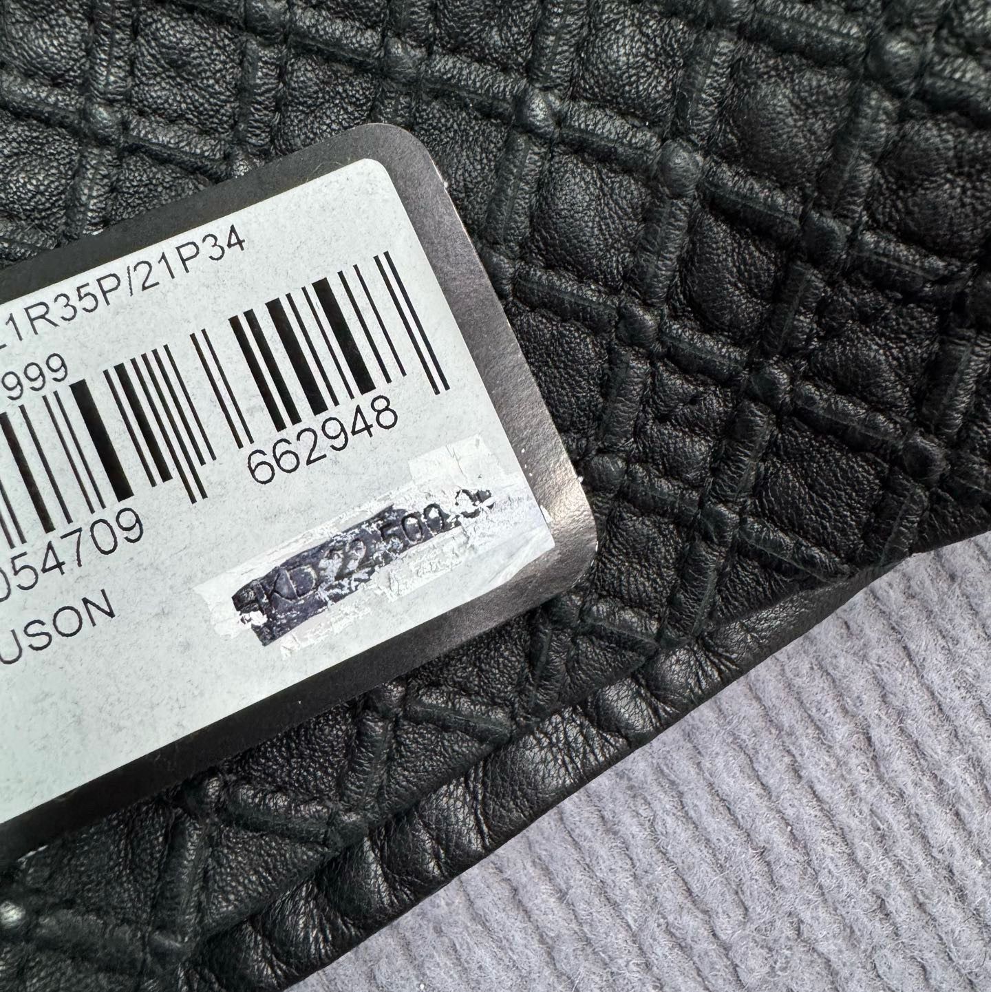 Emporio Armani Emporio Armani Textured Leather Zip Jacket Size M Size US M / EU 48-50 / 2 - 8 Thumbnail