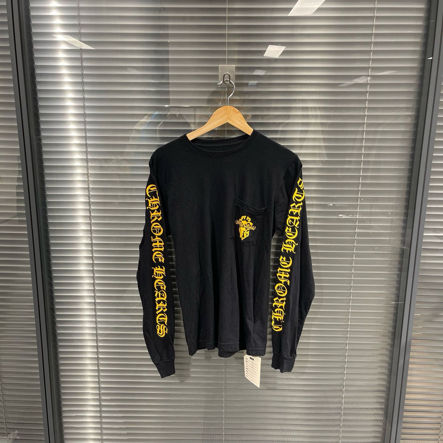 Chrome Hearts Chrome Hearts Yellow Logo Long Sleeve T-Shirt US S Size US S / EU 44-46 / 1 - 2 Thumbnail