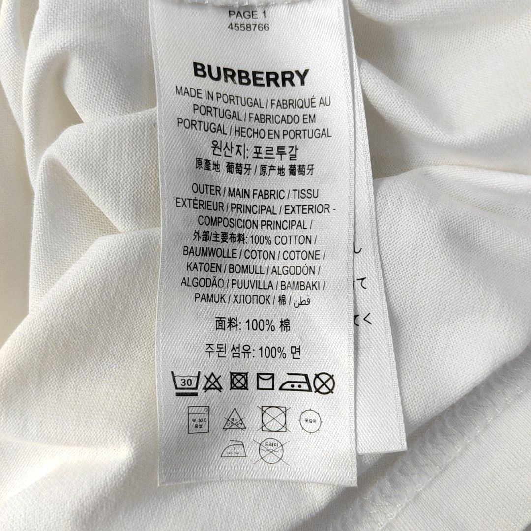 Burberry Burberry Logo Cotton T-Shirt White Size S Size US S / EU 44-46 / 1 - 4 Thumbnail