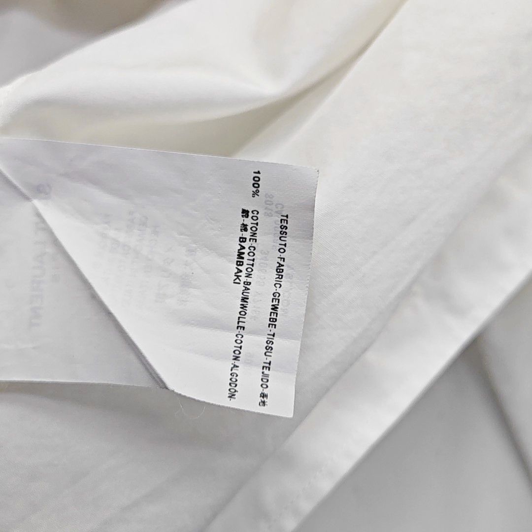 Saint Laurent Paris Saint Laurent White Cotton Button Up Shirt 39 Size US M / EU 48-50 / 2 - 4 Thumbnail