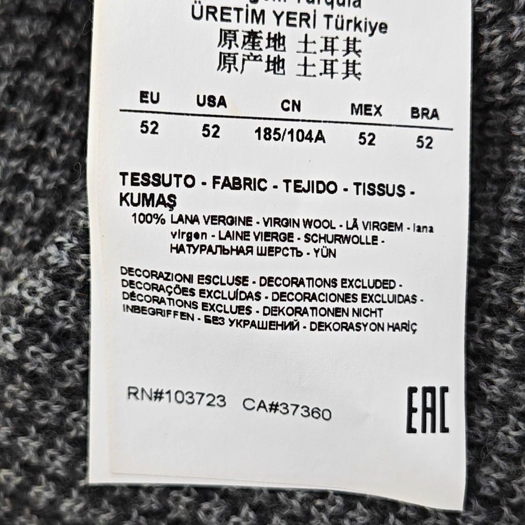 Emporio Armani Emporio Armani Ribbed Wool Sweater 52 Size US L / EU 52-54 / 3 - 4 Thumbnail