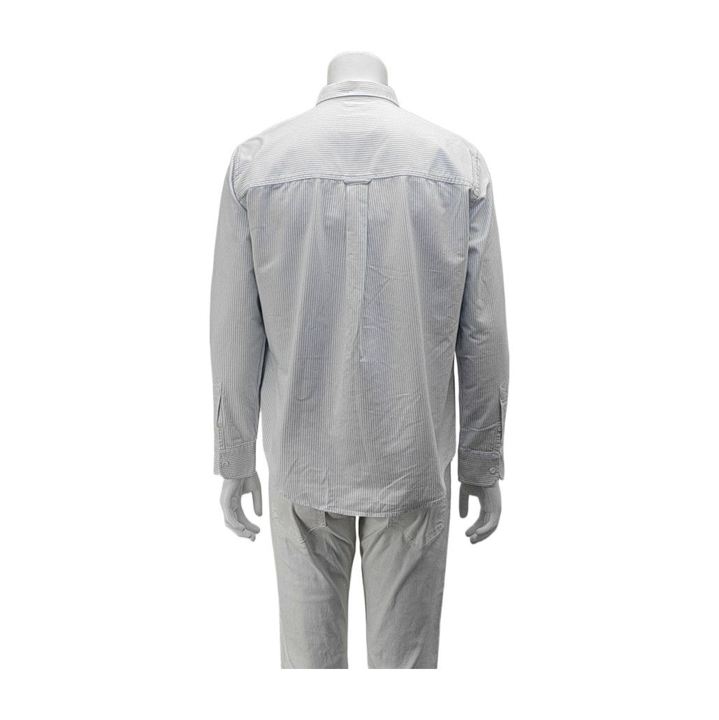 AMI AMI Striped Heart Logo Button Up Shirt 42 Size US XS / EU 42 / 0 - 3 Thumbnail
