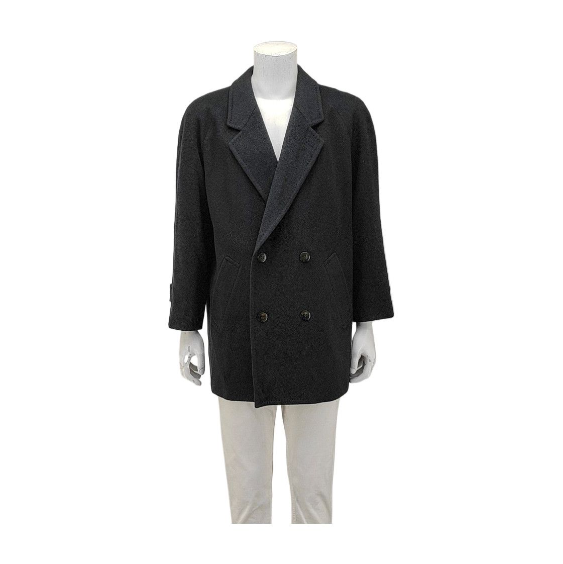 Givenchy Givenchy Black Wool Heavy Coat Size M Size US M / EU 48-50 / 2 - 2 Thumbnail