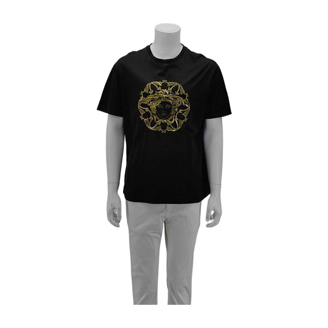 Versace Versace Medusa Embroidered T-Shirt Black XXL Size US XXL / EU 58 / 5 - 2 Thumbnail