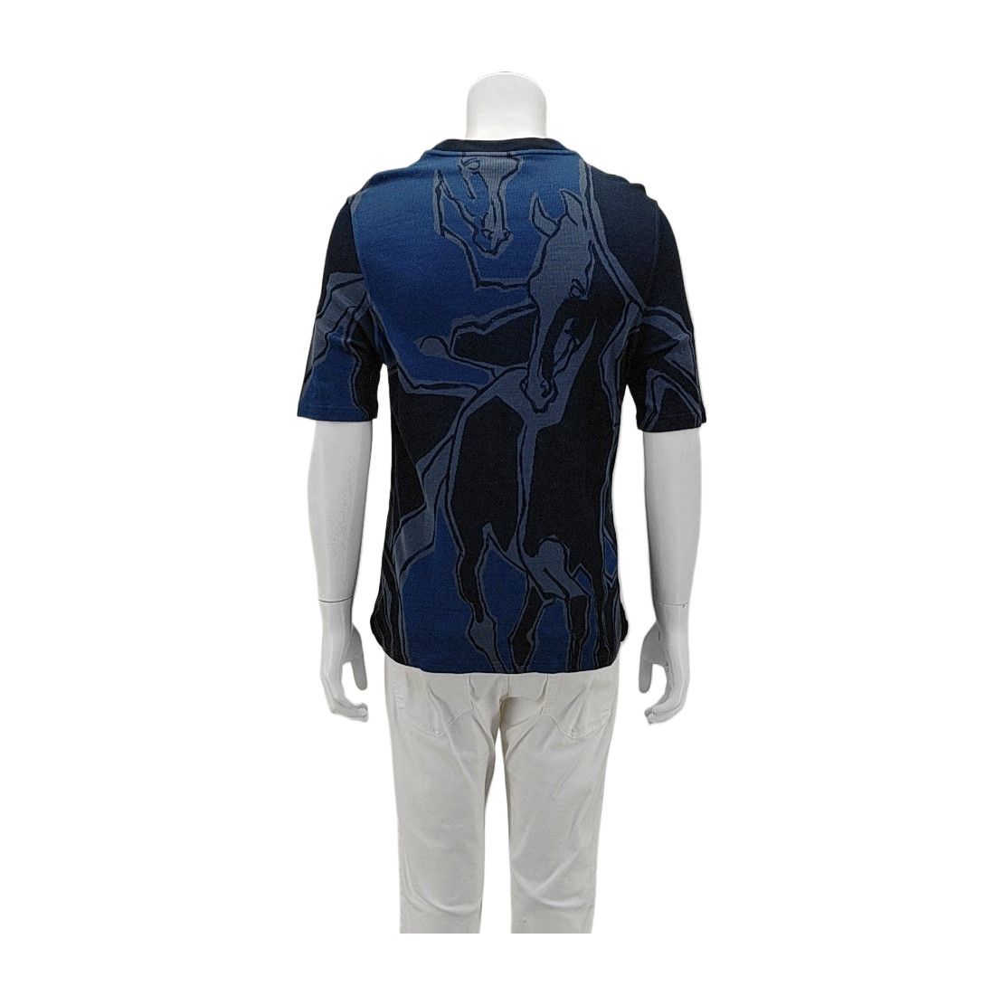 Hermes Hermès Horse Print Cotton T-Shirt L Size US L / EU 52-54 / 3 - 3 Thumbnail