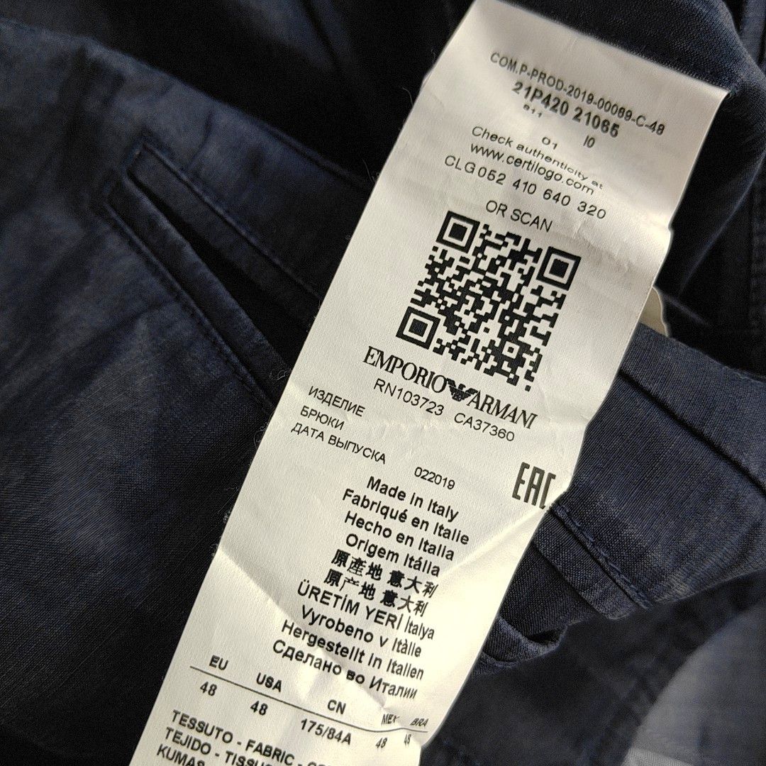 Emporio Armani Emporio Armani Linen Silk Casual Pants 48 Size US 32 / EU 48 - 7 Thumbnail