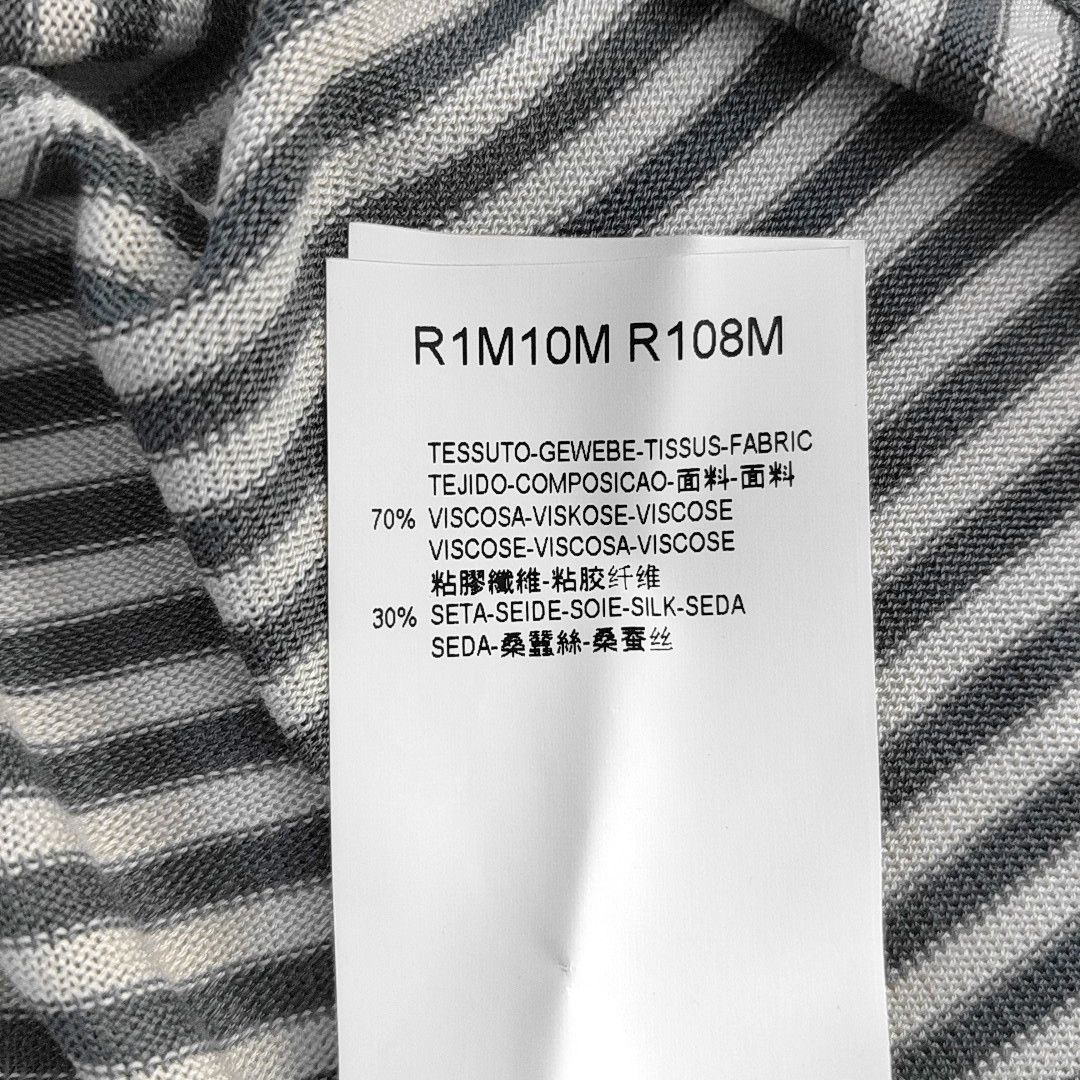 Emporio Armani Emporio Armani Striped Silk Blend Sweater M Size US M / EU 48-50 / 2 - 4 Thumbnail