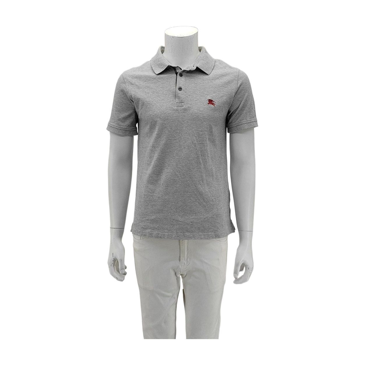 Burberry Burberry Brit Gray Cotton Polo Shirt Size M Size US M / EU 48-50 / 2 - 2 Thumbnail