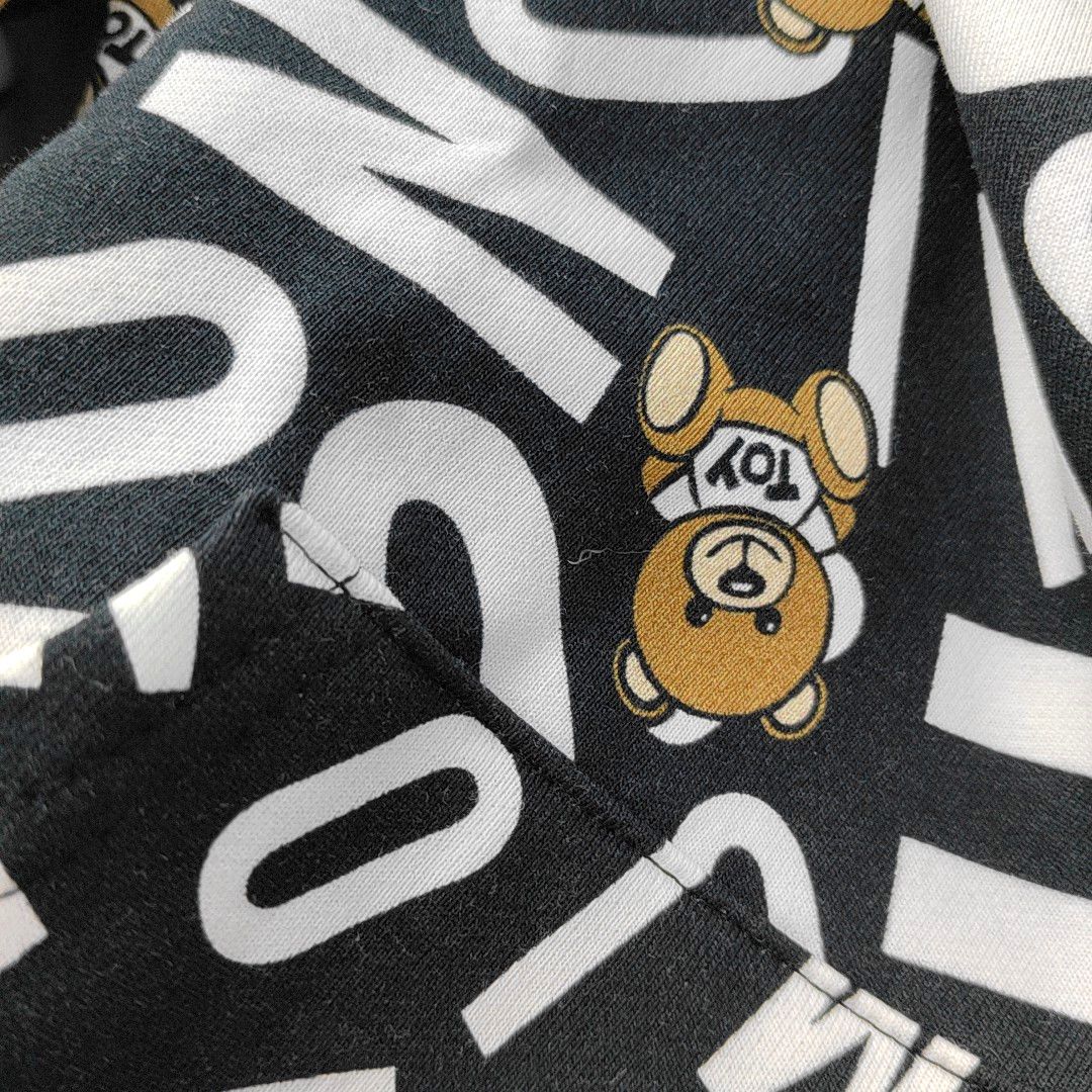 Moschino MOSCHINO All-Over Logo Bear Hoodie Size S Size US S / EU 44-46 / 1 - 6 Thumbnail