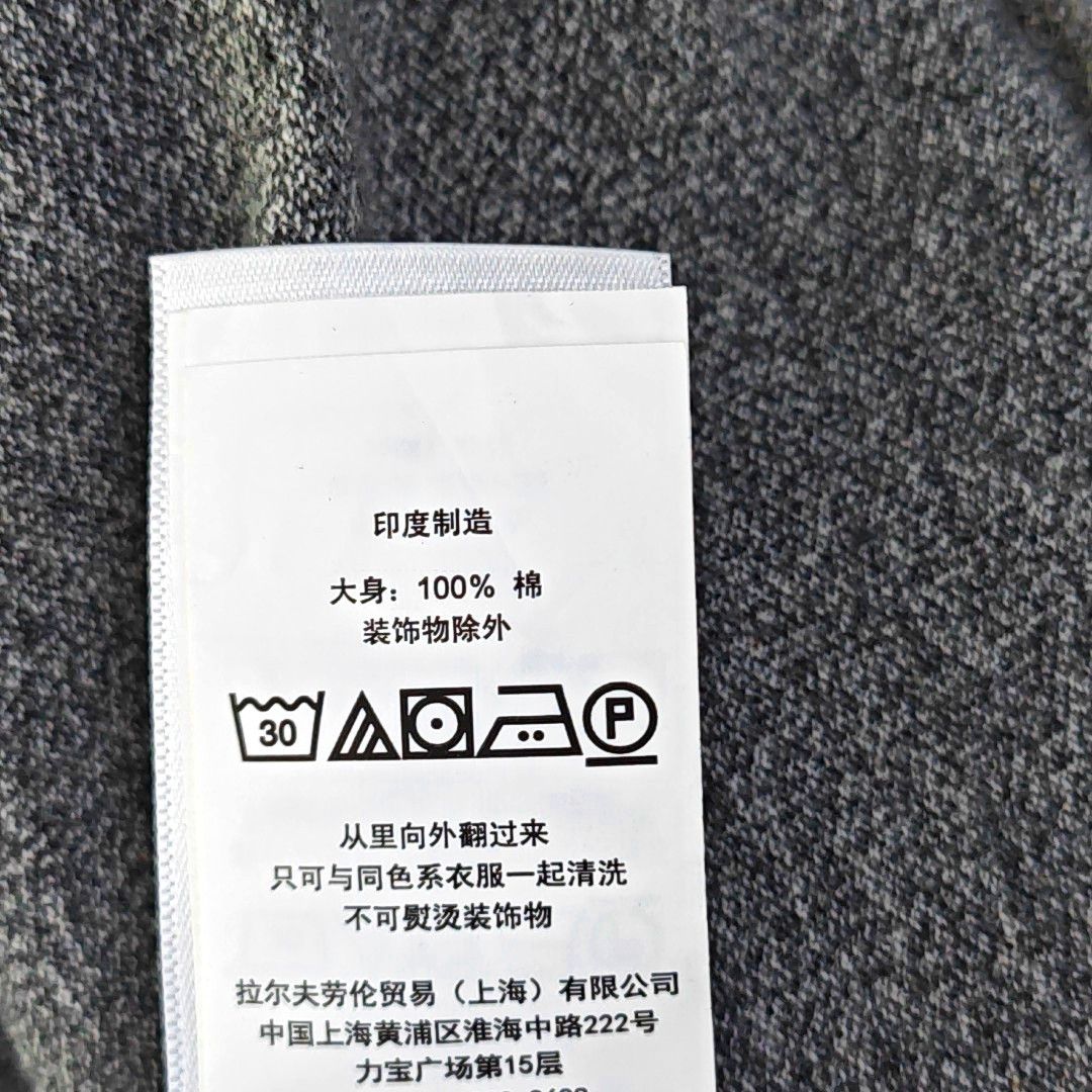 Polo Ralph Lauren Polo Ralph Lauren Grey Cotton Polo L Size US L / EU 52-54 / 3 - 4 Thumbnail