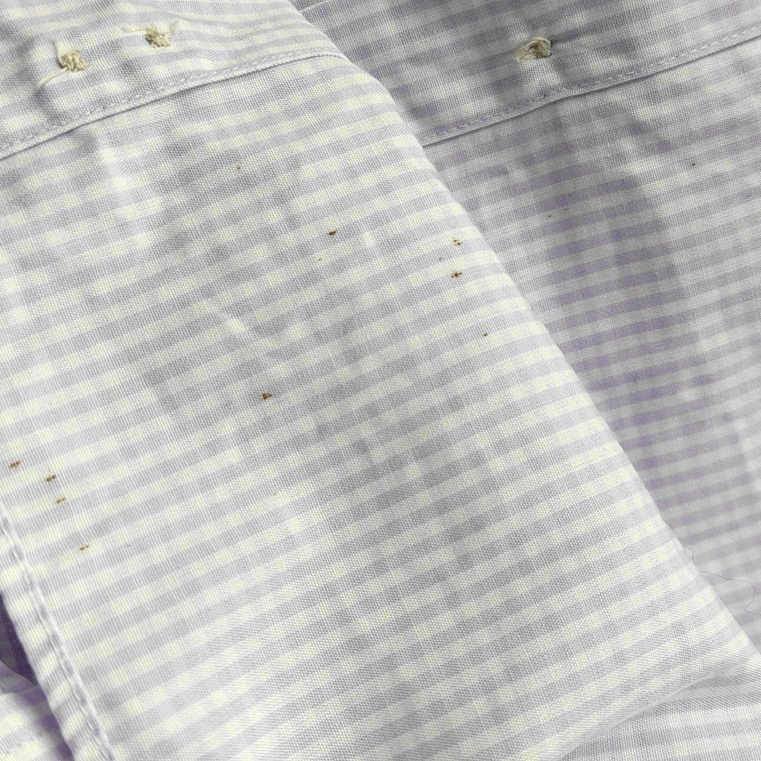 Burberry Burberry London Purple Checked Long Sleeve Shirt L Size US L / EU 52-54 / 3 - 6 Thumbnail