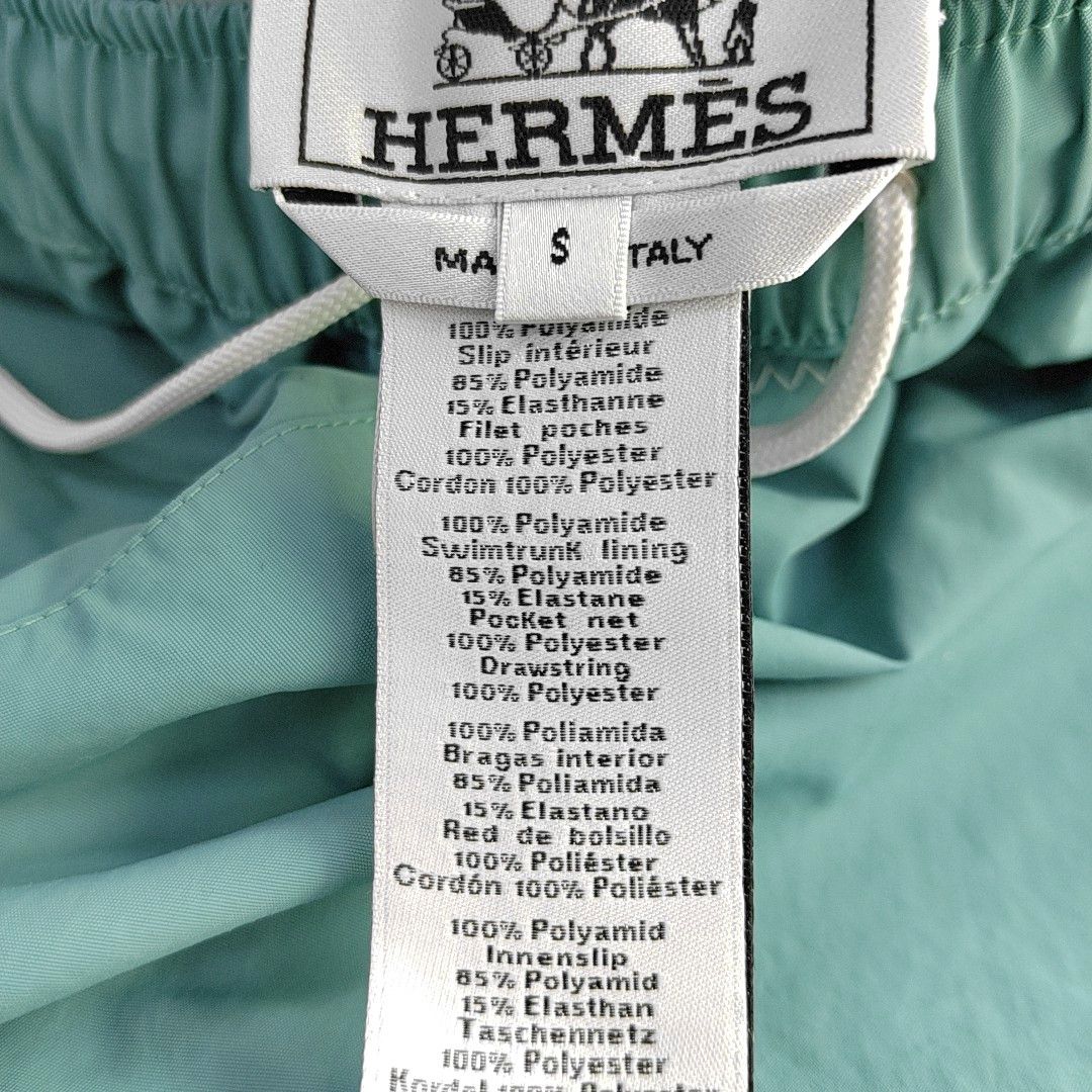 Hermes Hermès Teal Blue Swim Shorts Size S Size US 30 / EU 46 - 4 Thumbnail
