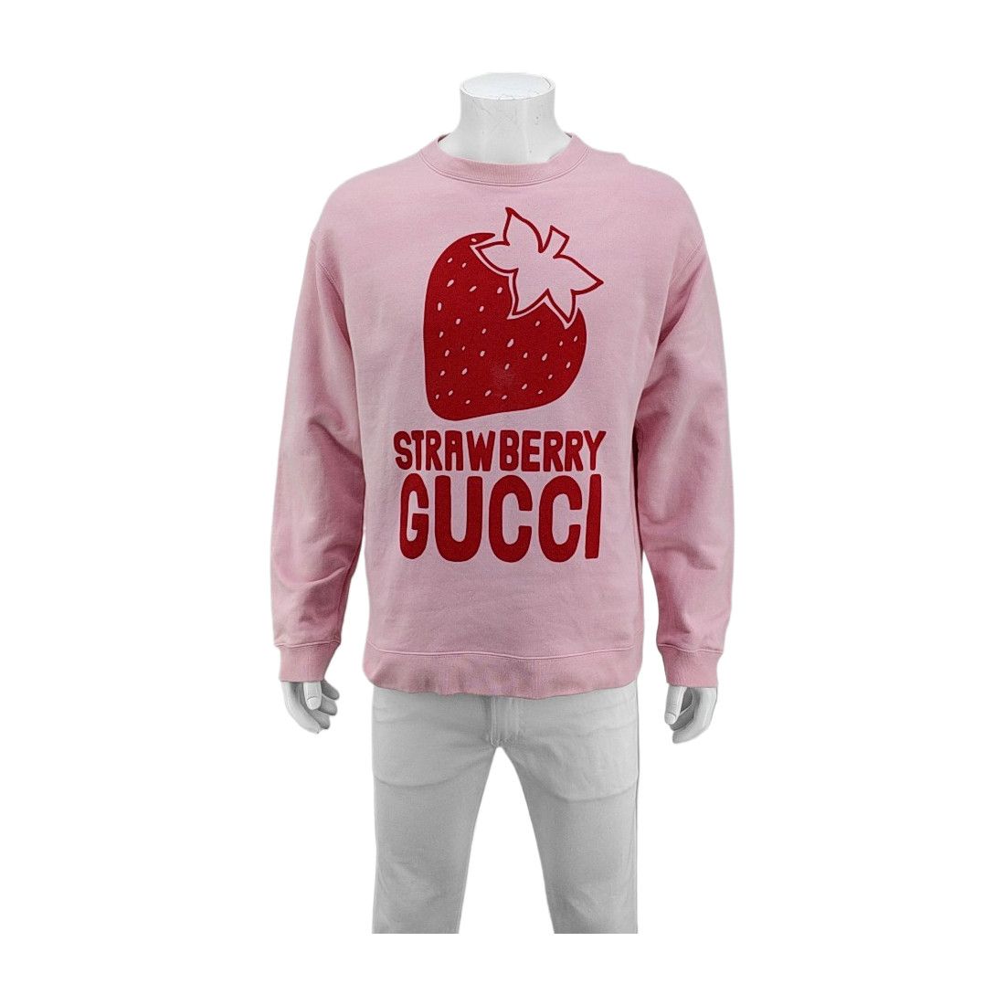 Gucci Gucci Strawberry Logo Cotton Sweatshirt Size S Size US S / EU 44-46 / 1 - 2 Thumbnail