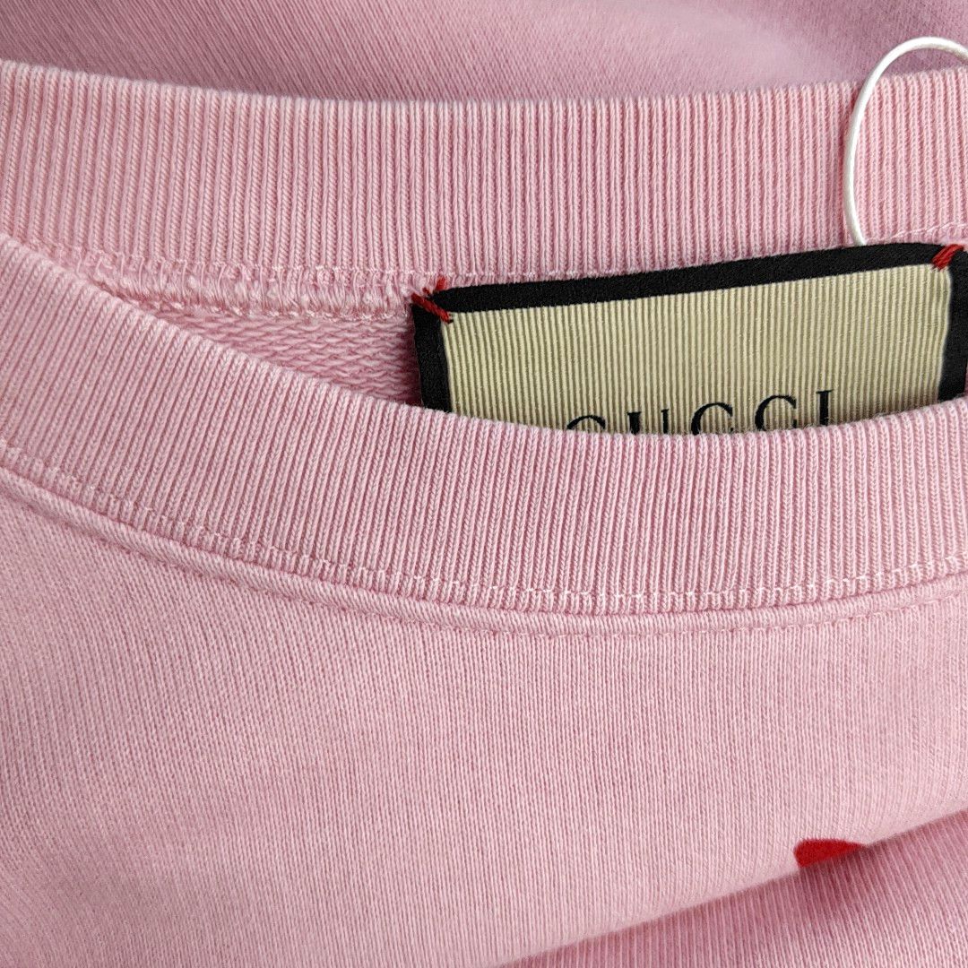 Gucci Gucci Strawberry Logo Cotton Sweatshirt Size S Size US S / EU 44-46 / 1 - 7 Thumbnail