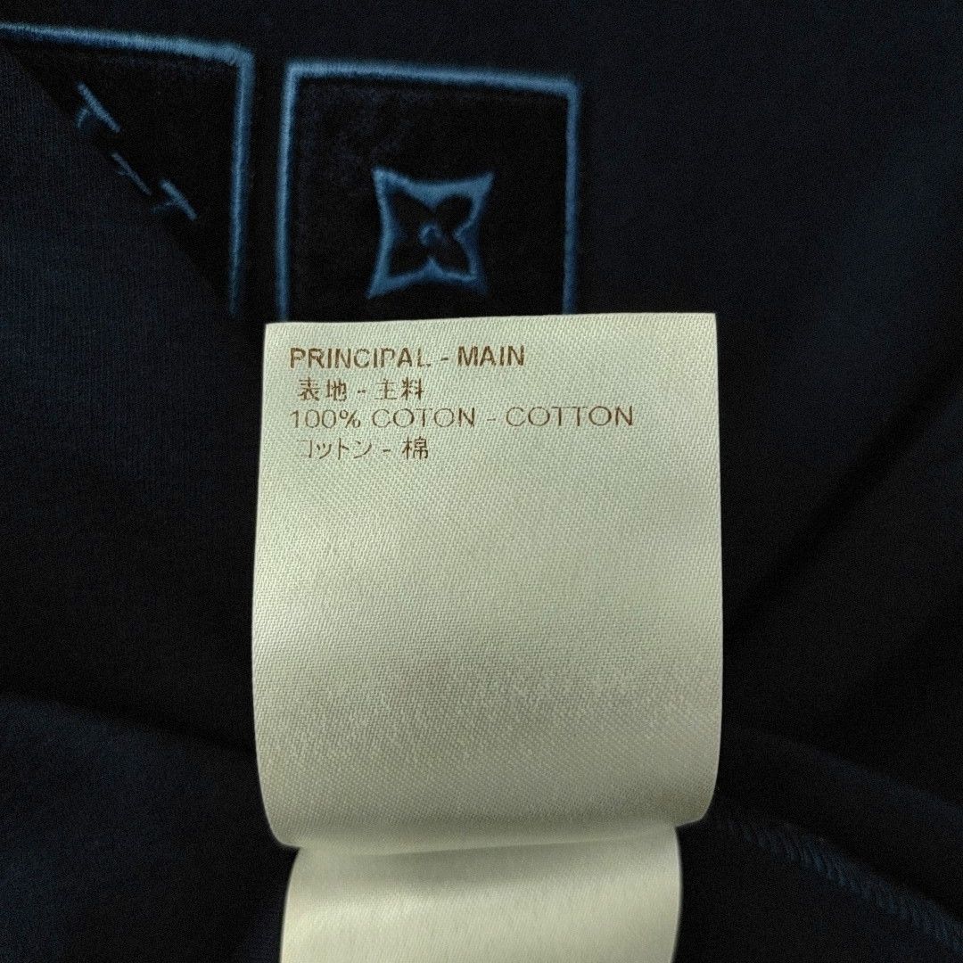 Louis Vuitton Louis Vuitton Logo Patch Navy T-Shirt Size M Size US M / EU 48-50 / 2 - 4 Thumbnail