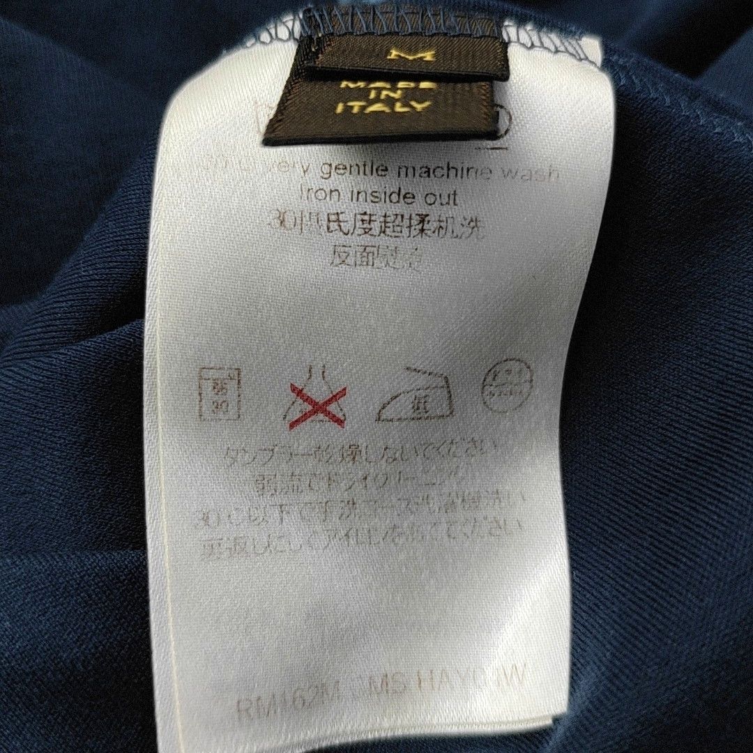 Louis Vuitton Louis Vuitton Logo Patch Navy T-Shirt Size M Size US M / EU 48-50 / 2 - 5 Thumbnail