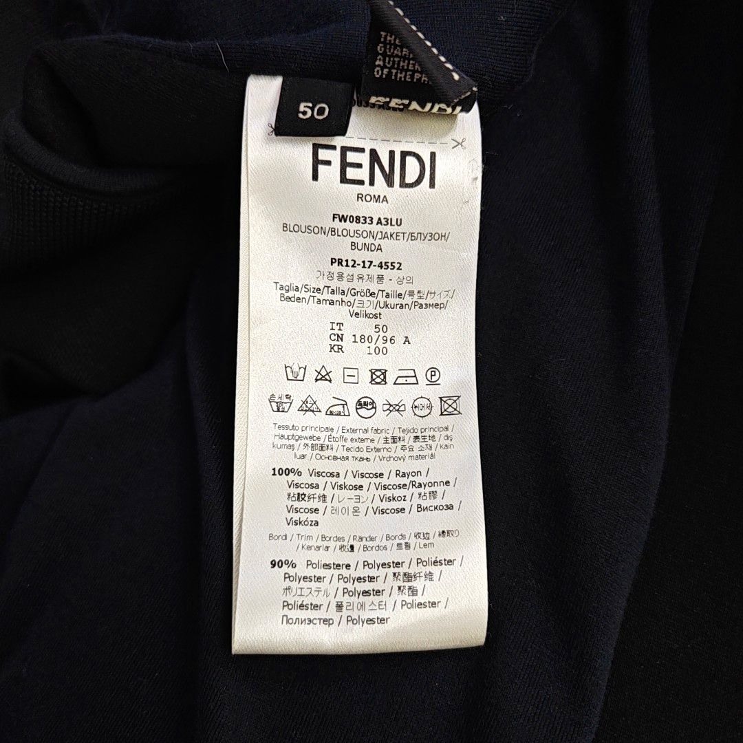 Fendi Fendi Gold Bug Eyes Zip Up Bomber Jacket 50 Size US M / EU 48-50 / 2 - 4 Thumbnail